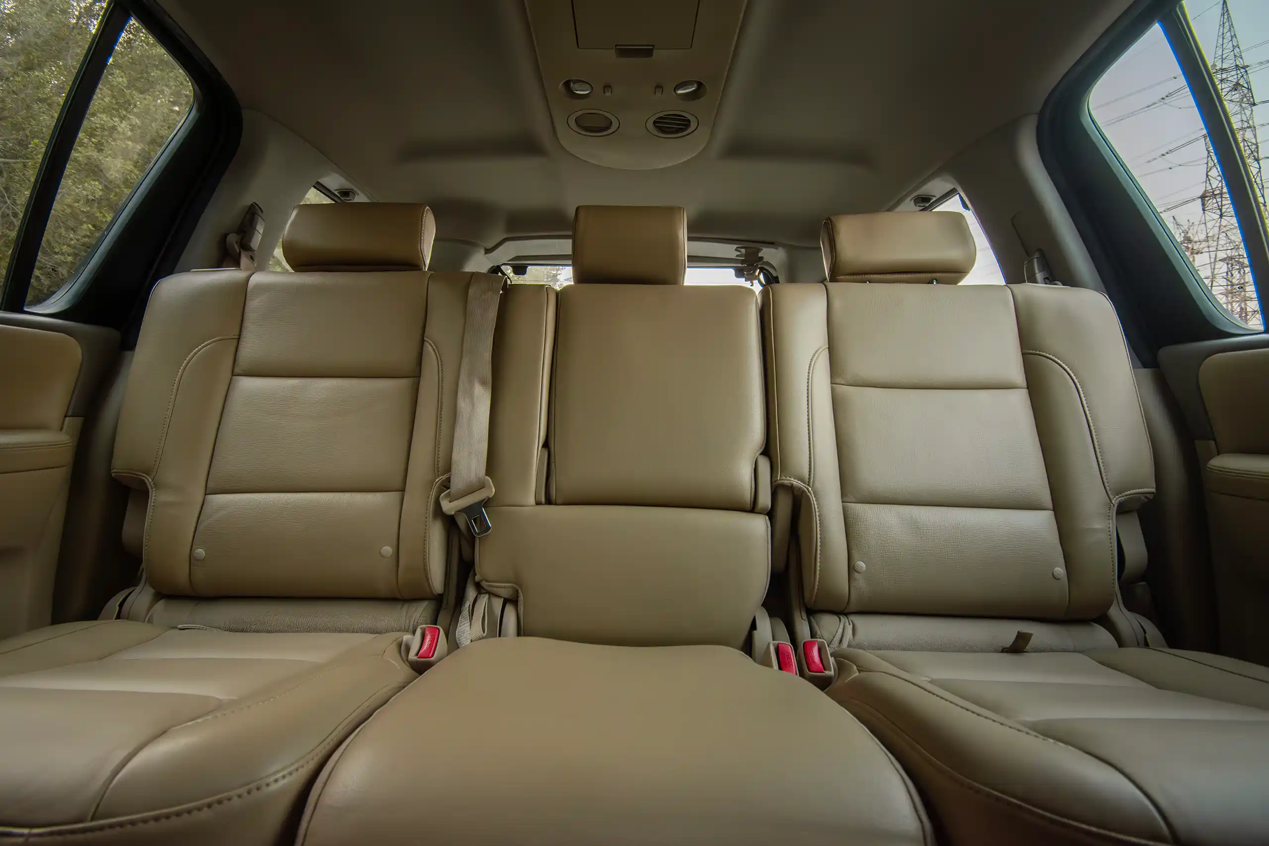 Used 2010 Nissan Armada LE Grey – Rear Seat View at First Choice Cars Sharjah