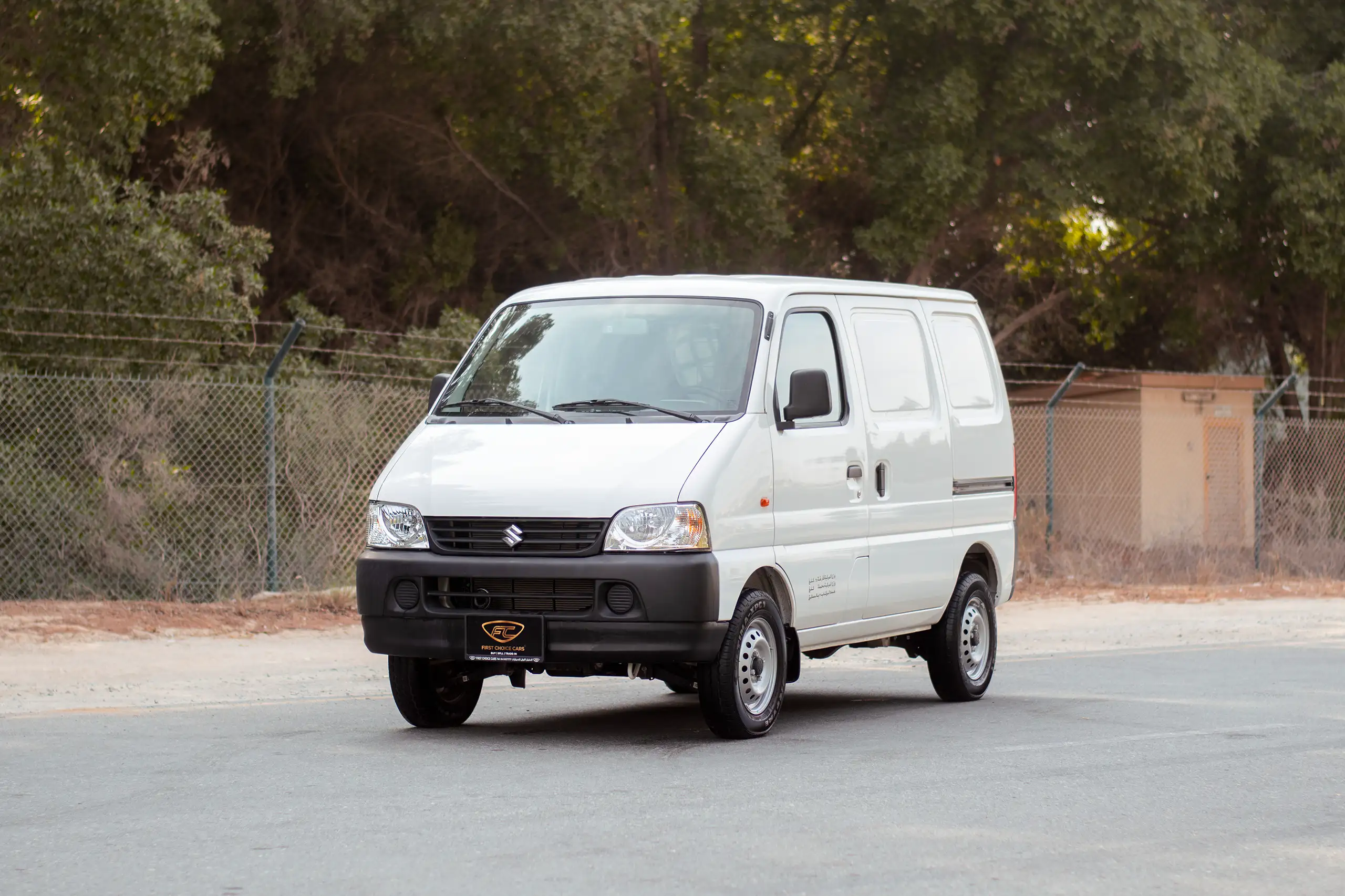Used 2023 Suzuki Eeco Cargo White – Left Front Diagonal (45°) View at First Choice Cars Sharjah
