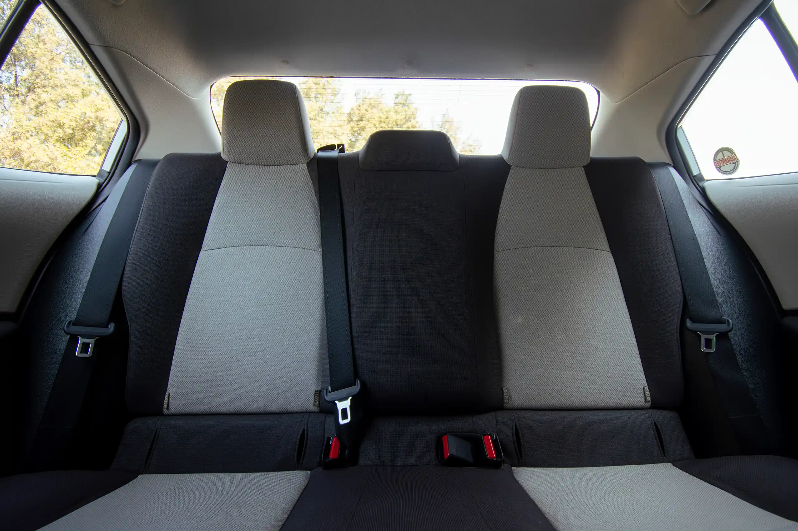 Used 2022 Toyota Corolla Xli White – Rear Seat View at First Choice Cars Sharjah