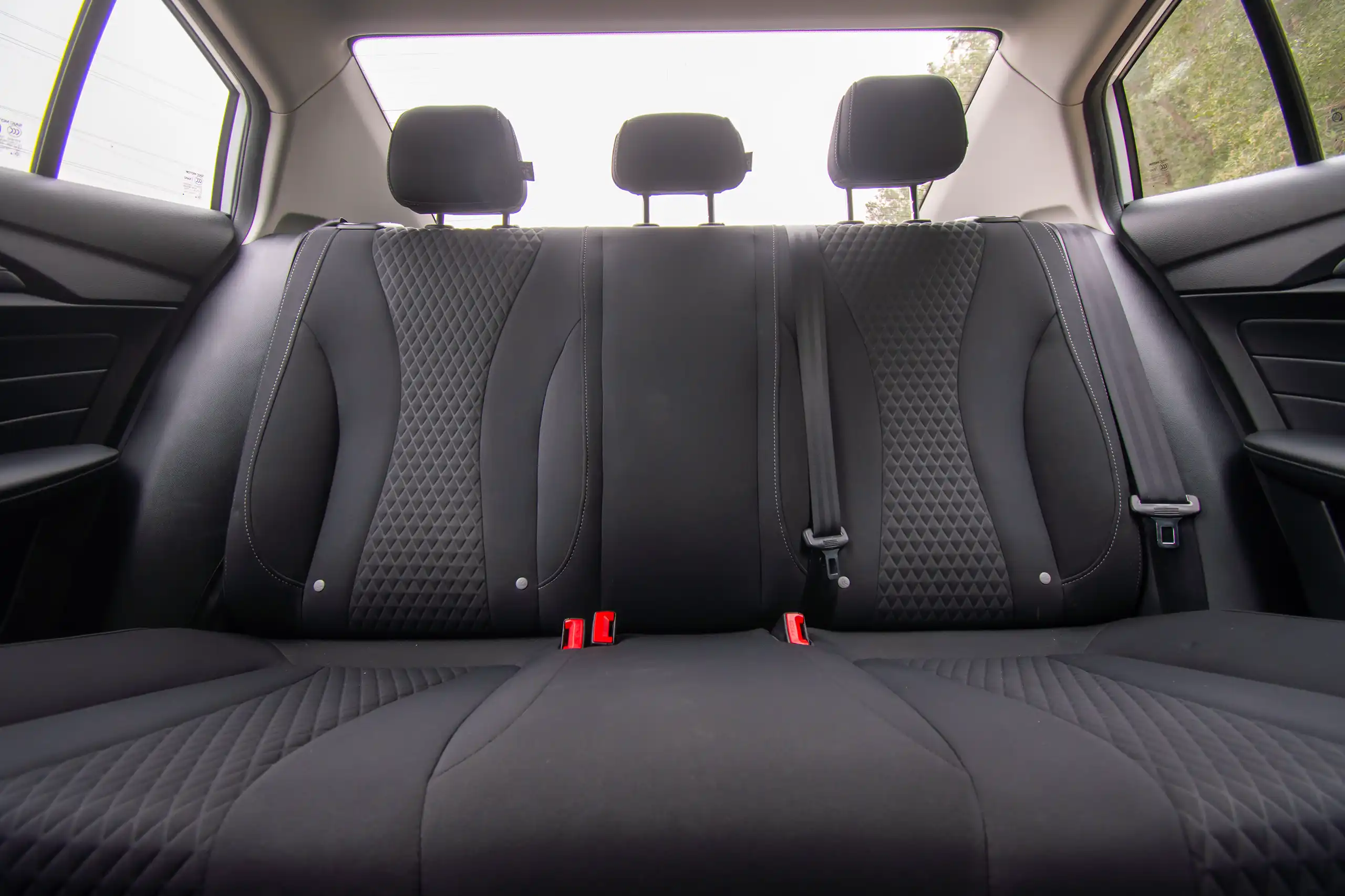 Used 2023 MG 5 Comfort White – Rear Seat View at First Choice Cars Sharjah