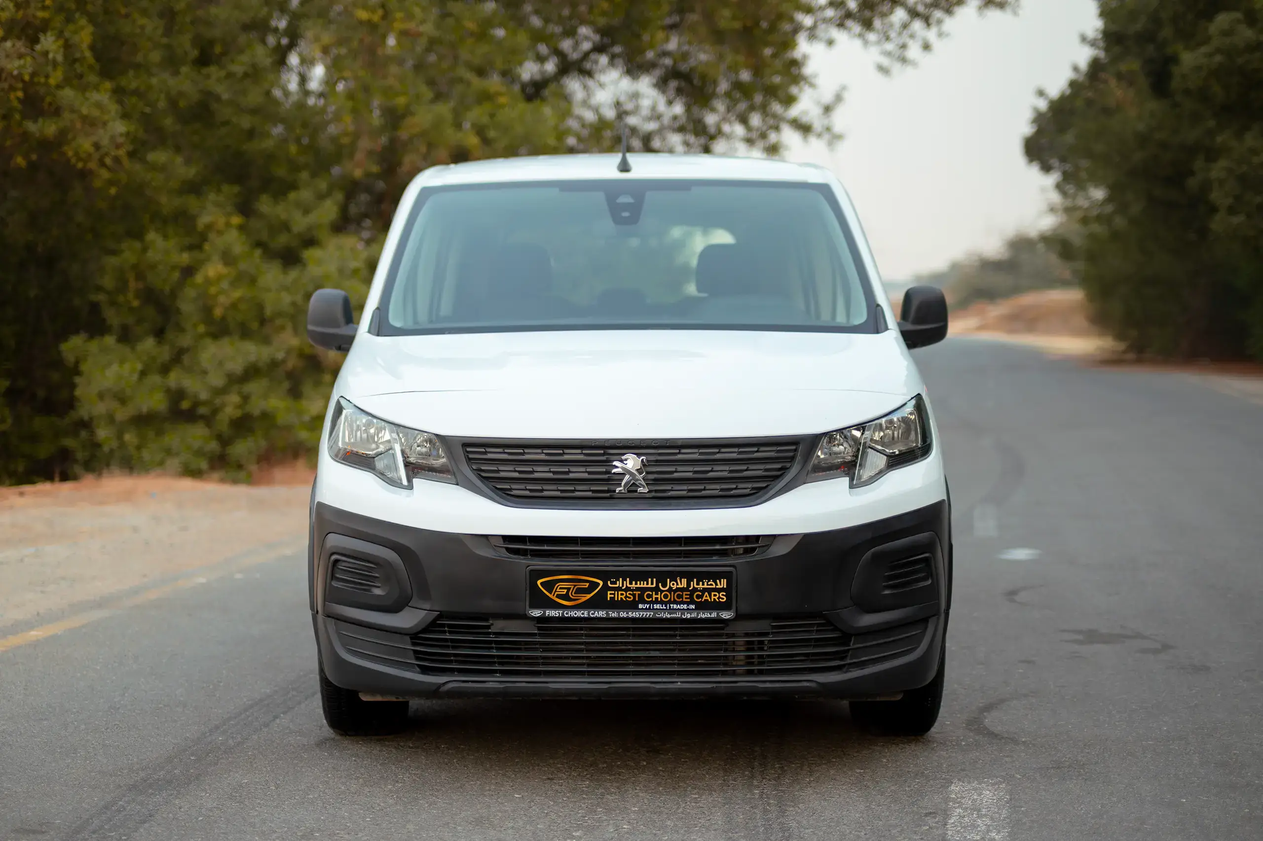 Used 2022 Peugeot Rifter Long White – Front View at First Choice Cars Sharjah