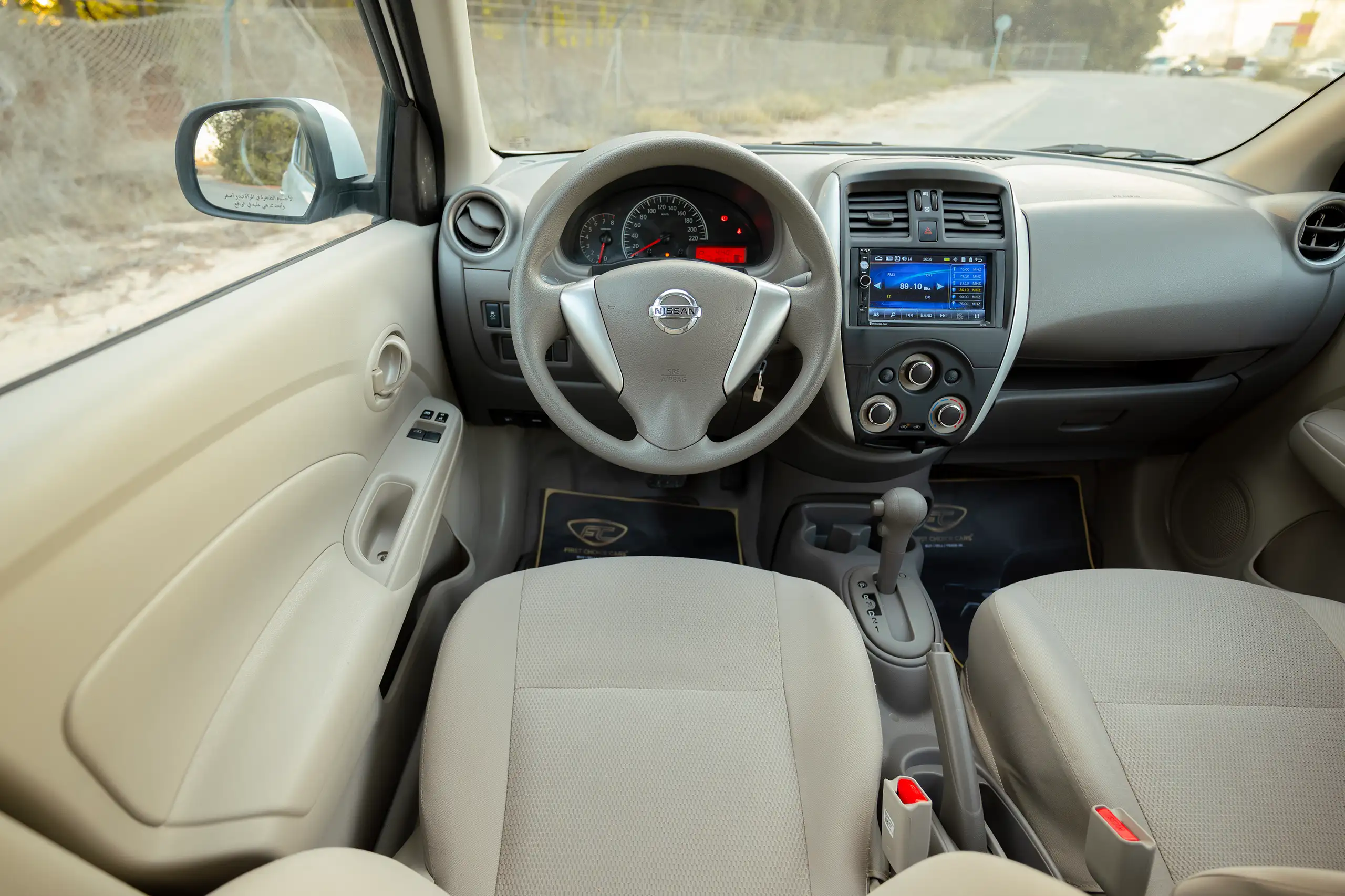 Used 2024 Nissan Sunny SV White – Steering Wheel & Instrument Cluster at First Choice Cars Sharjah