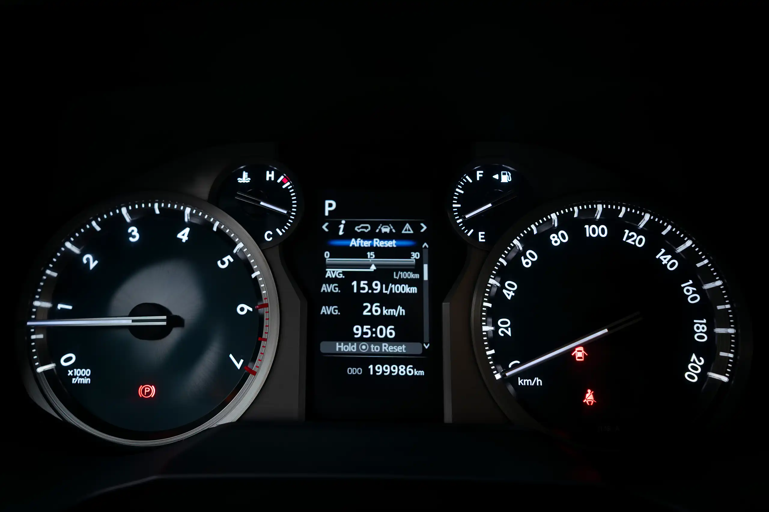 Used 2022 Toyota Prado VXR White – Odometer / Mileage Reading View at First Choice Cars Sharjah