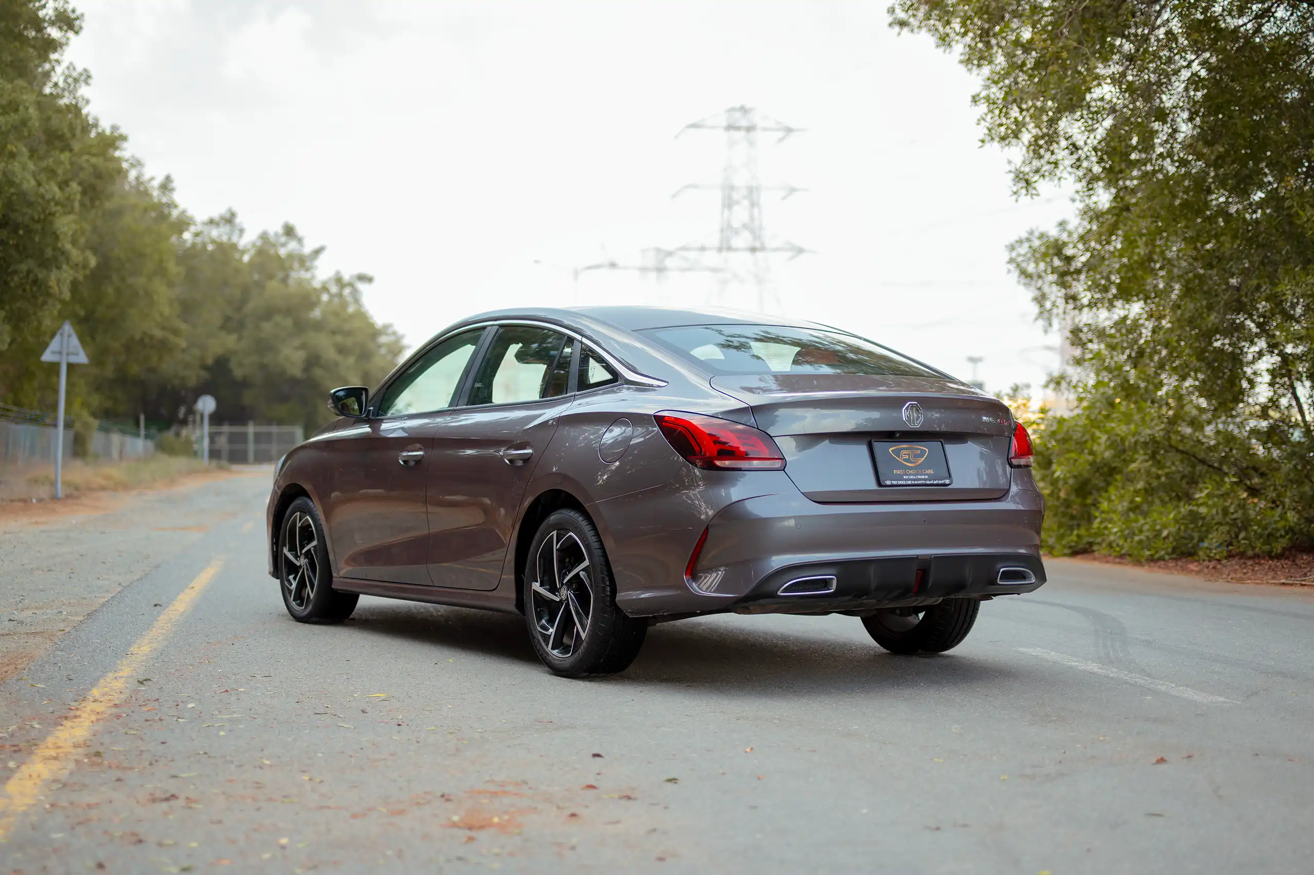 Used 2022 MG GT Luxury Grey – Left Back Diagonal (45°) View at First Choice Cars Sharjah