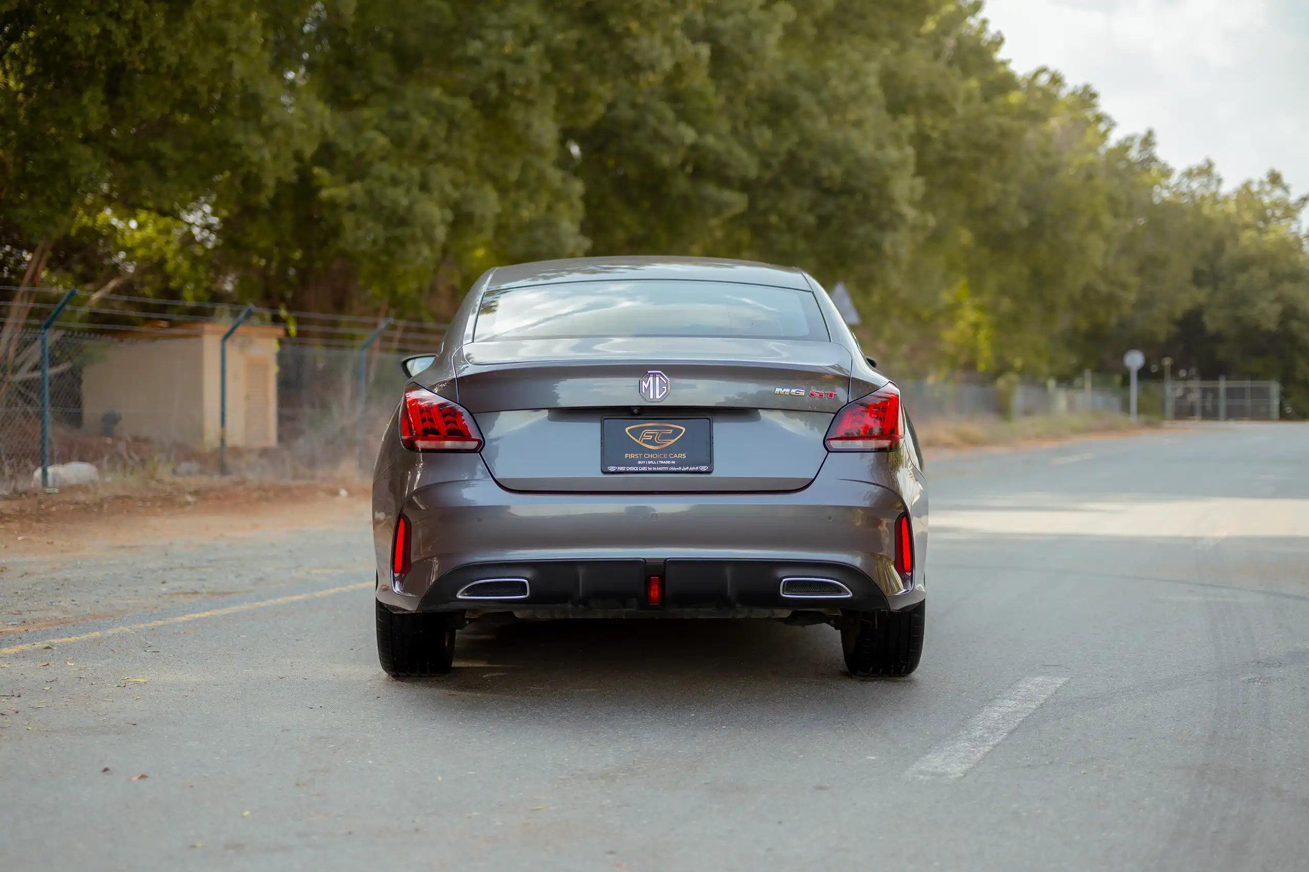 Used 2022 MG GT Luxury Grey – Back/Rear View at First Choice Cars Sharjah