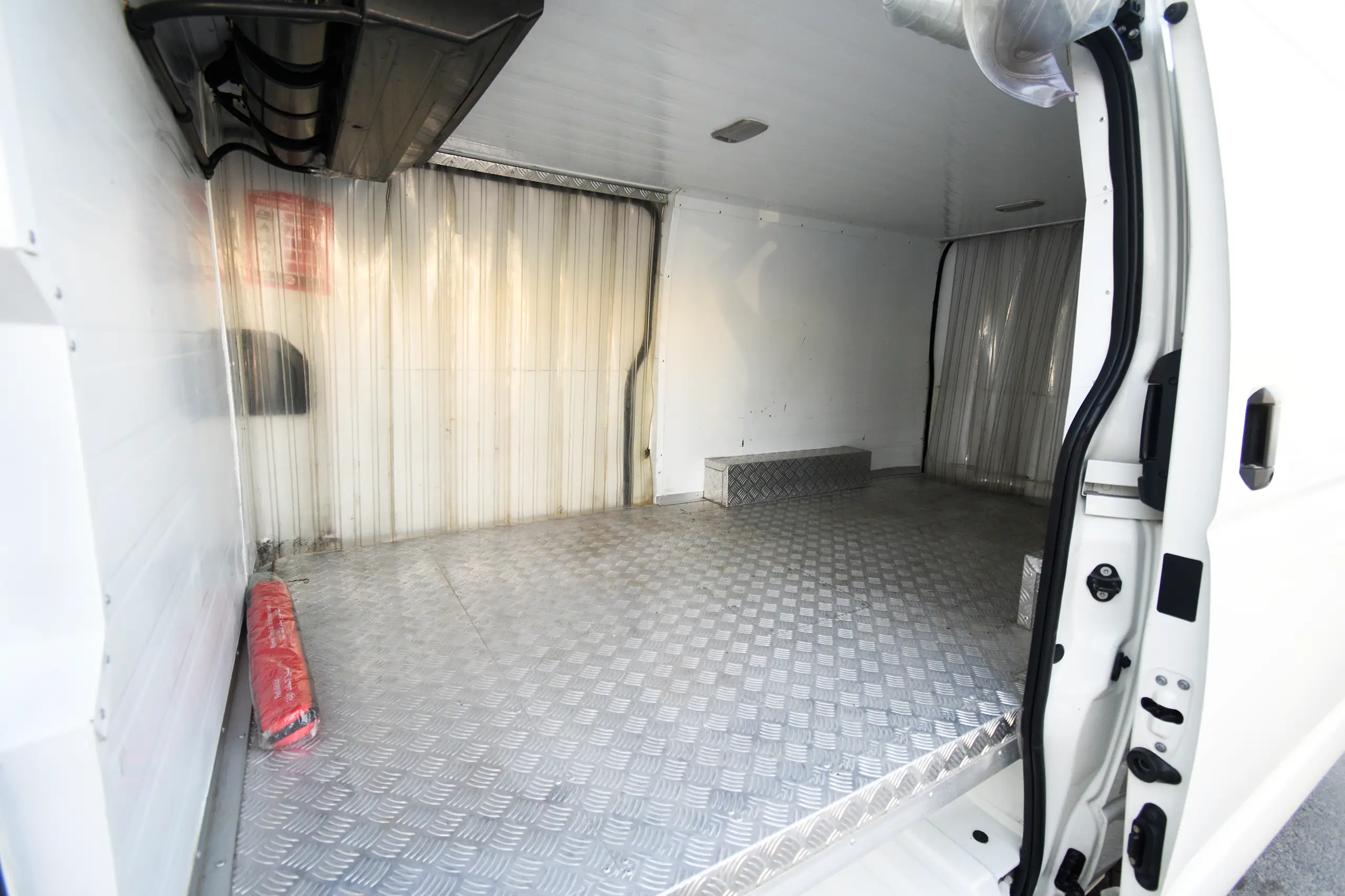 Used 2022 Toyota Hiace GL Standard Roof White – Chiller Box Right Side Interior View at First Choice Cars Sharjah