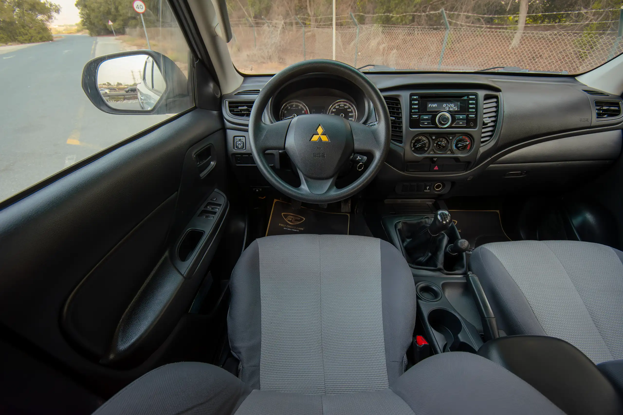 Used 2020 Mitsubishi L200 GLX Double Cabin White – Steering Wheel & Instrument Cluster at First Choice Cars Sharjah