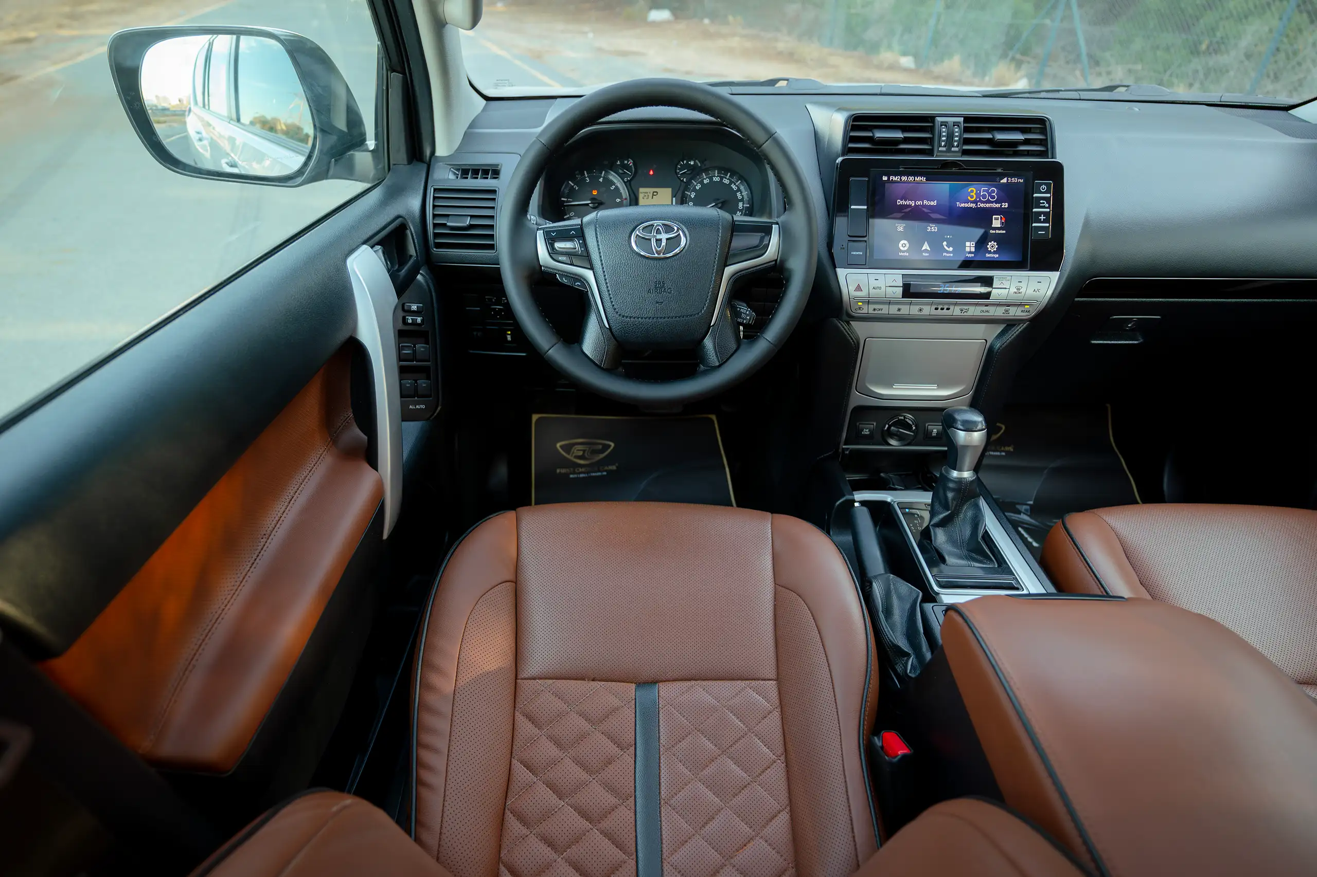 Used 2019 Toyota Prado VXR Silver – Steering Wheel & Instrument Cluster at First Choice Cars Sharjah