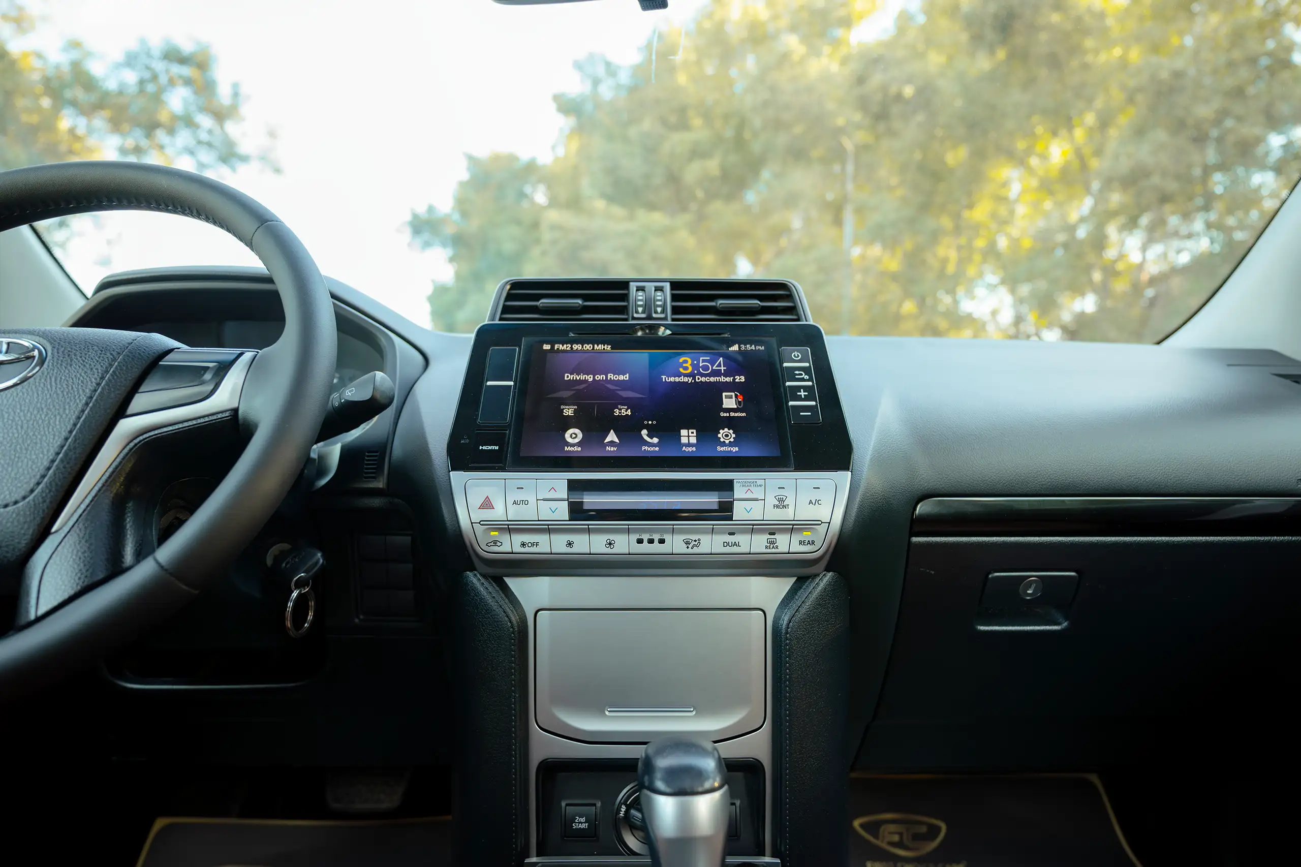 Used 2019 Toyota Prado VXR Silver – Infotainment / Touchscreen System at First Choice Cars Sharjah