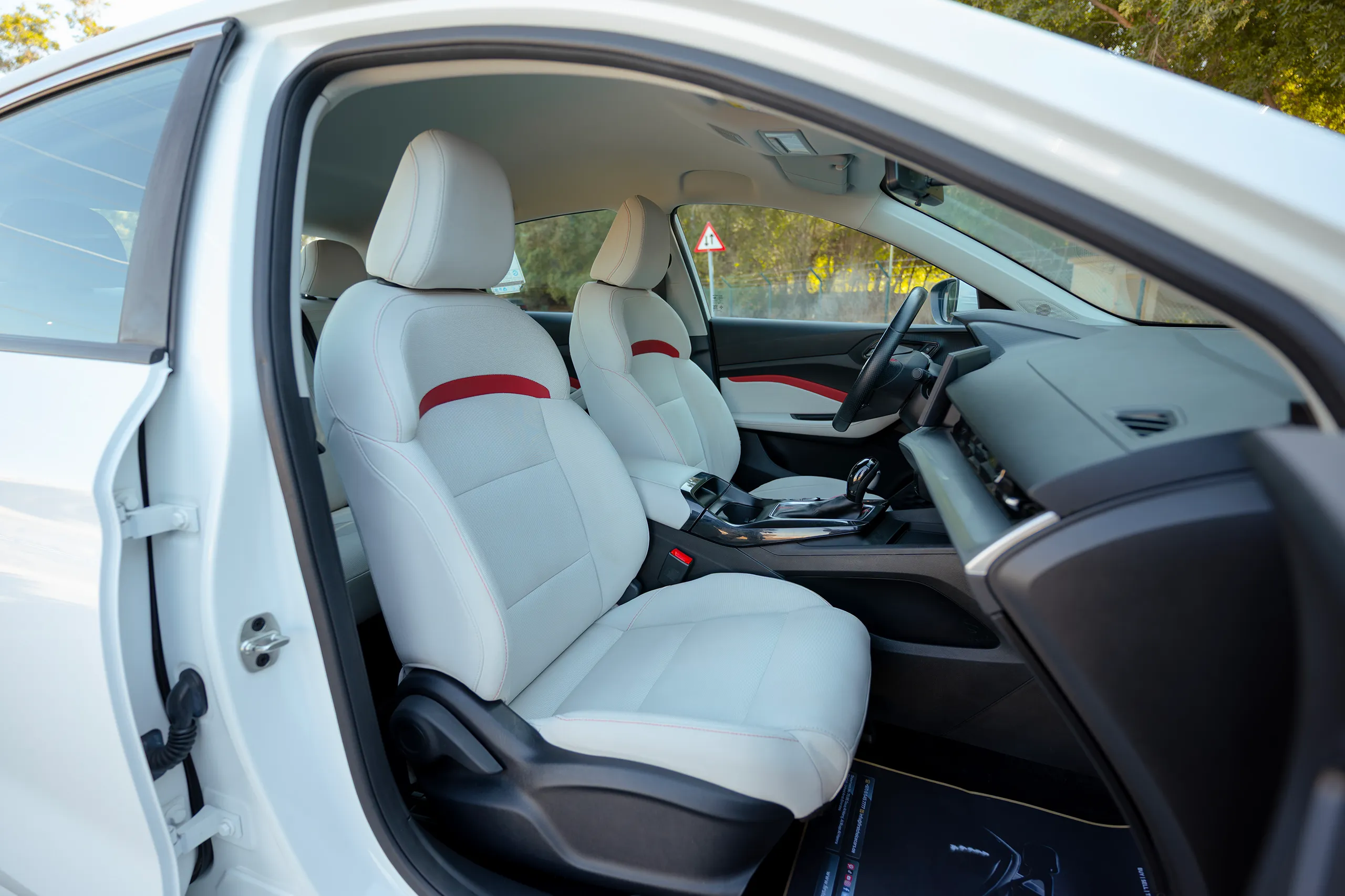 Used 2022 MG GT Comfort White – Front Passenger Side Cabin View at First Choice Cars Sharjah