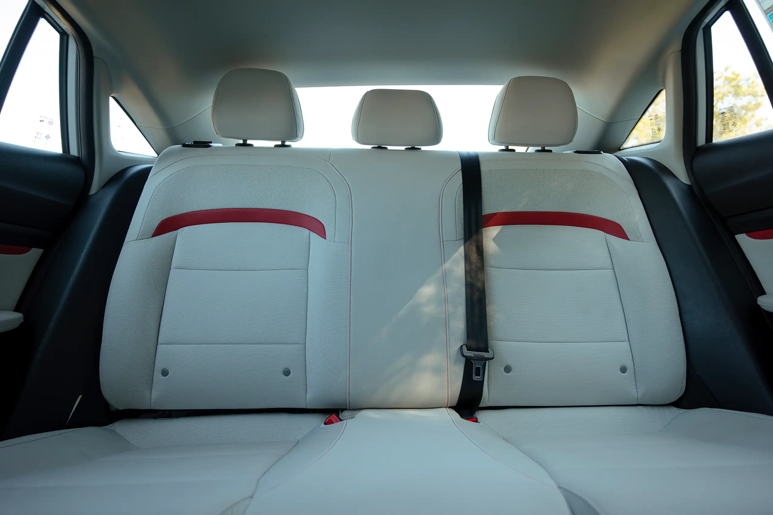 Used 2022 MG GT Comfort White – Rear Seat View at First Choice Cars Sharjah