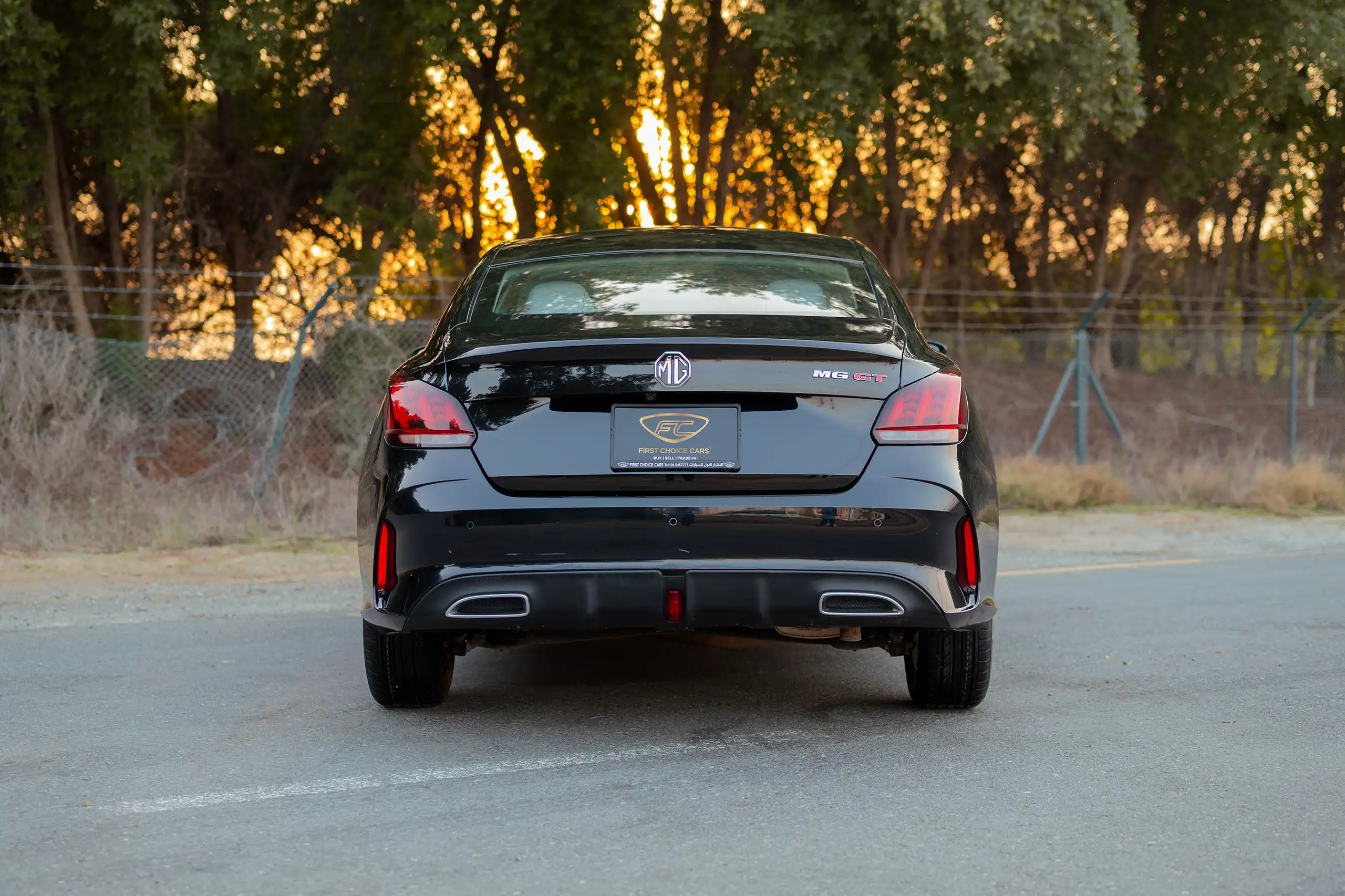 Used 2022 MG GT Comfort Black – Back/Rear View at First Choice Cars Sharjah