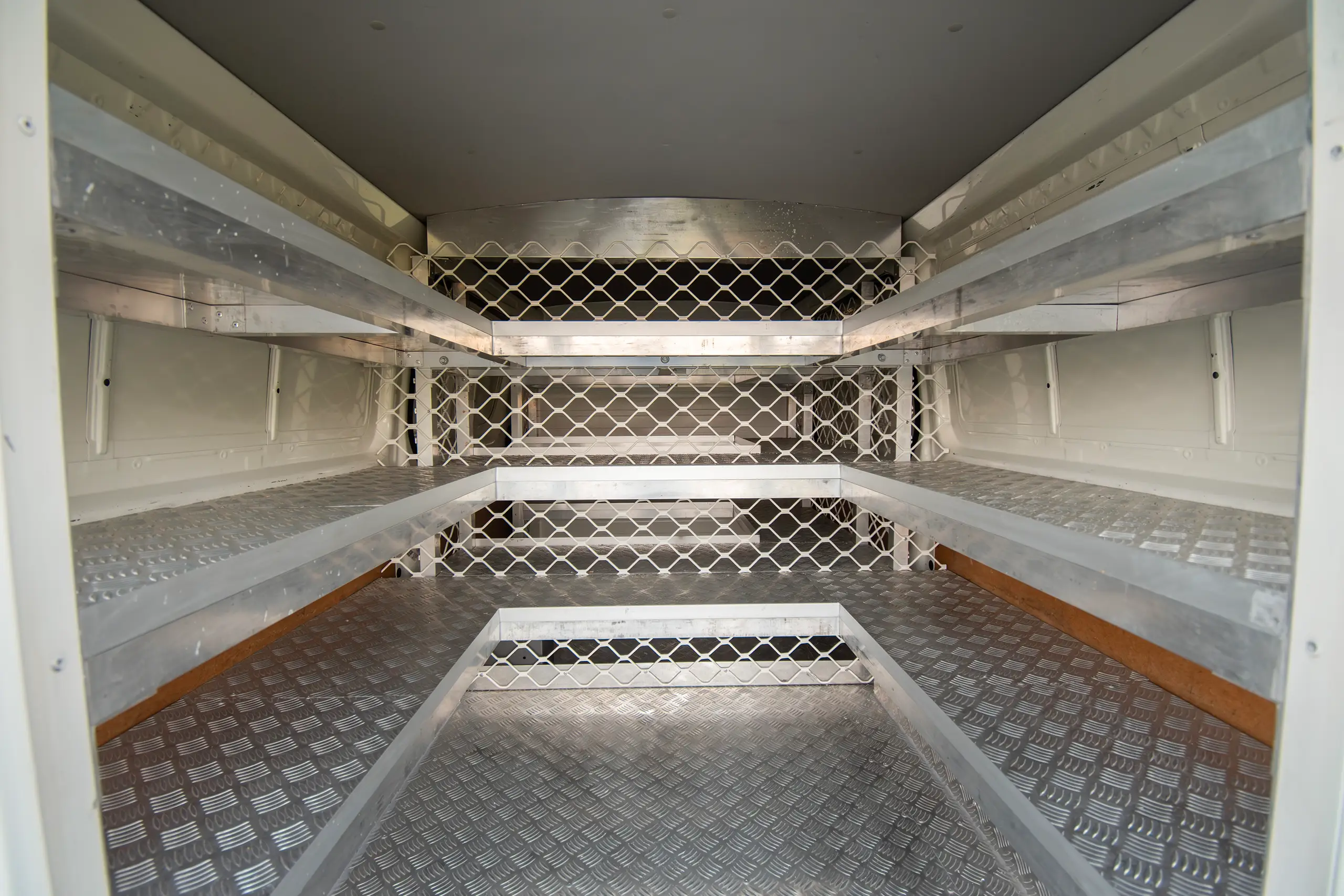 Used 2022 Toyota Hiace GL Standard Roof White – Third Row Right Seat View at First Choice Cars Sharjah