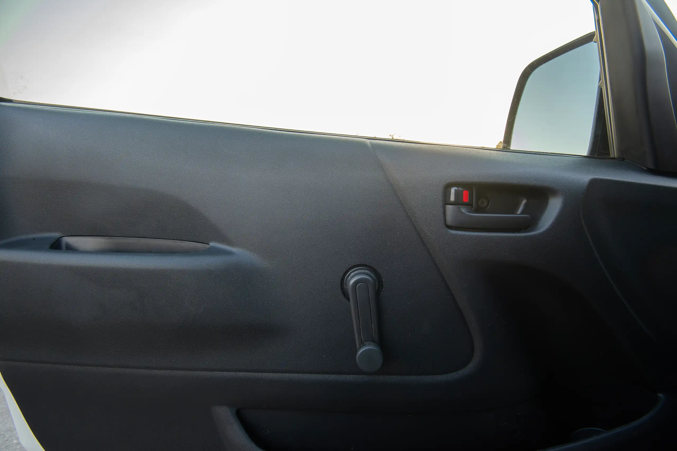 Used 2022 Toyota Hiace GL Standard Roof White – Driver Door Panel Full View at First Choice Cars Sharjah