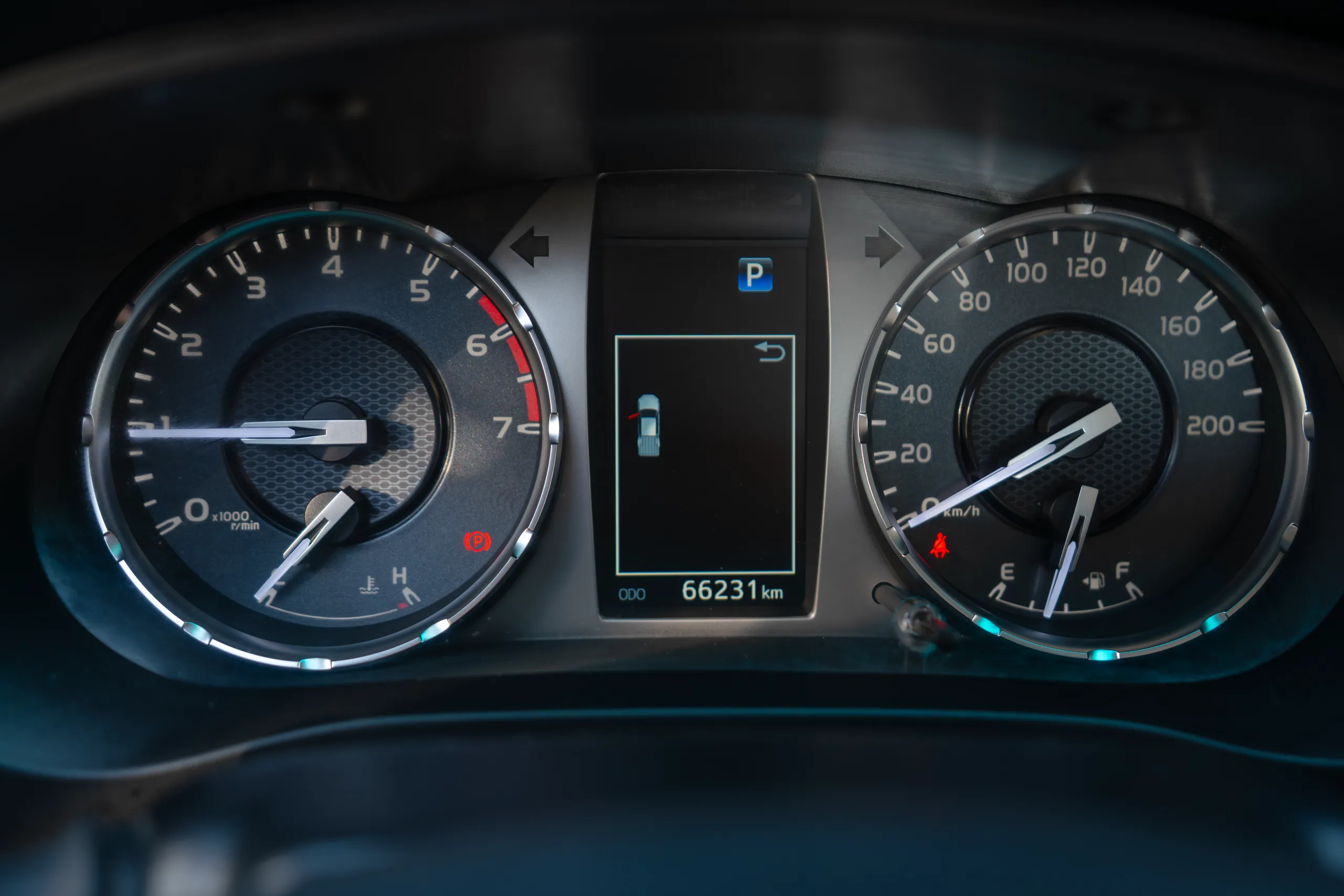 Used 2022 Toyota Hilux GLX Double Cabin White – Odometer / Mileage Reading View at First Choice Cars Sharjah