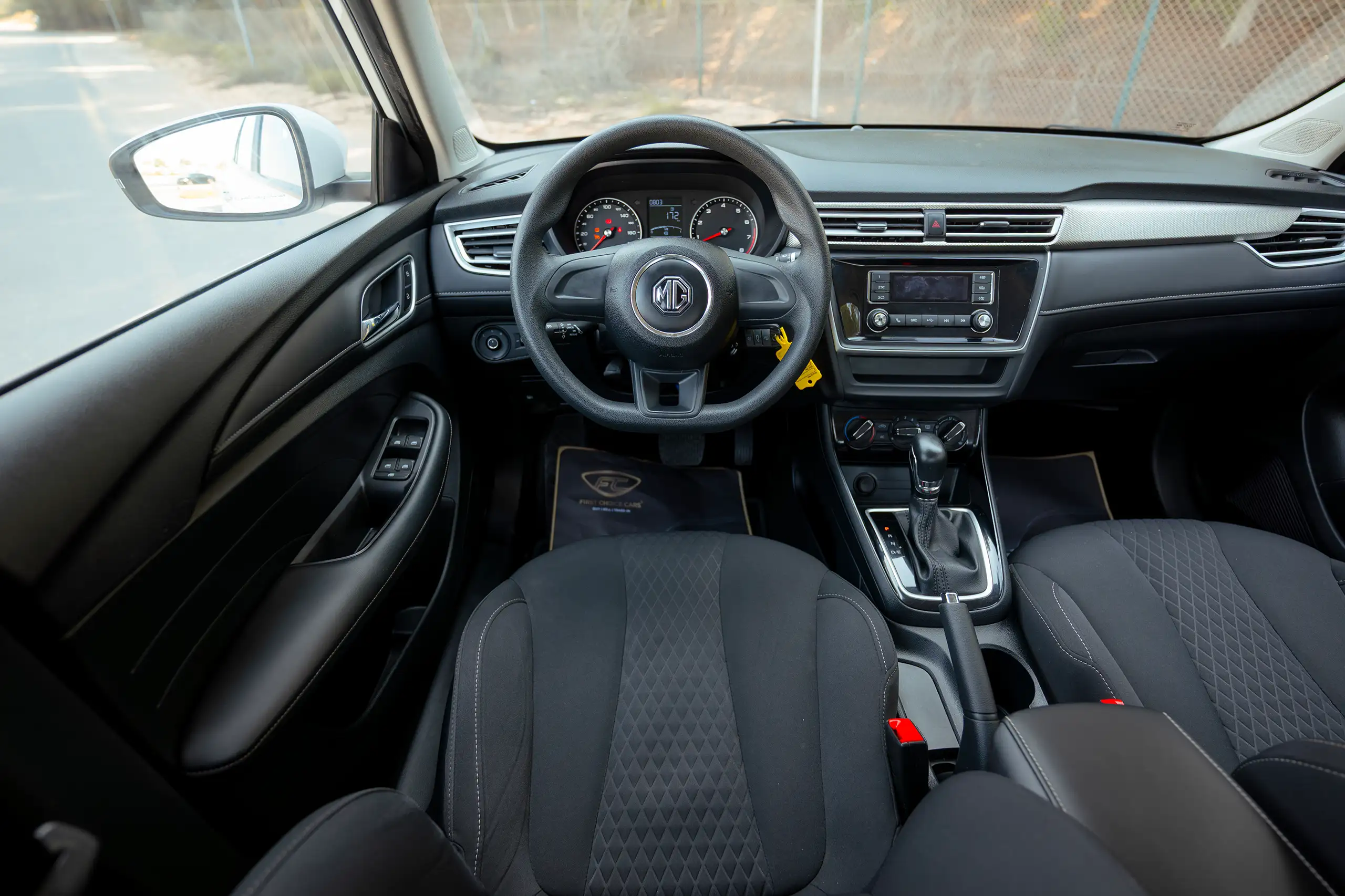 Used 2023 MG 5 Comfort White – Steering Wheel & Instrument Cluster at First Choice Cars Sharjah