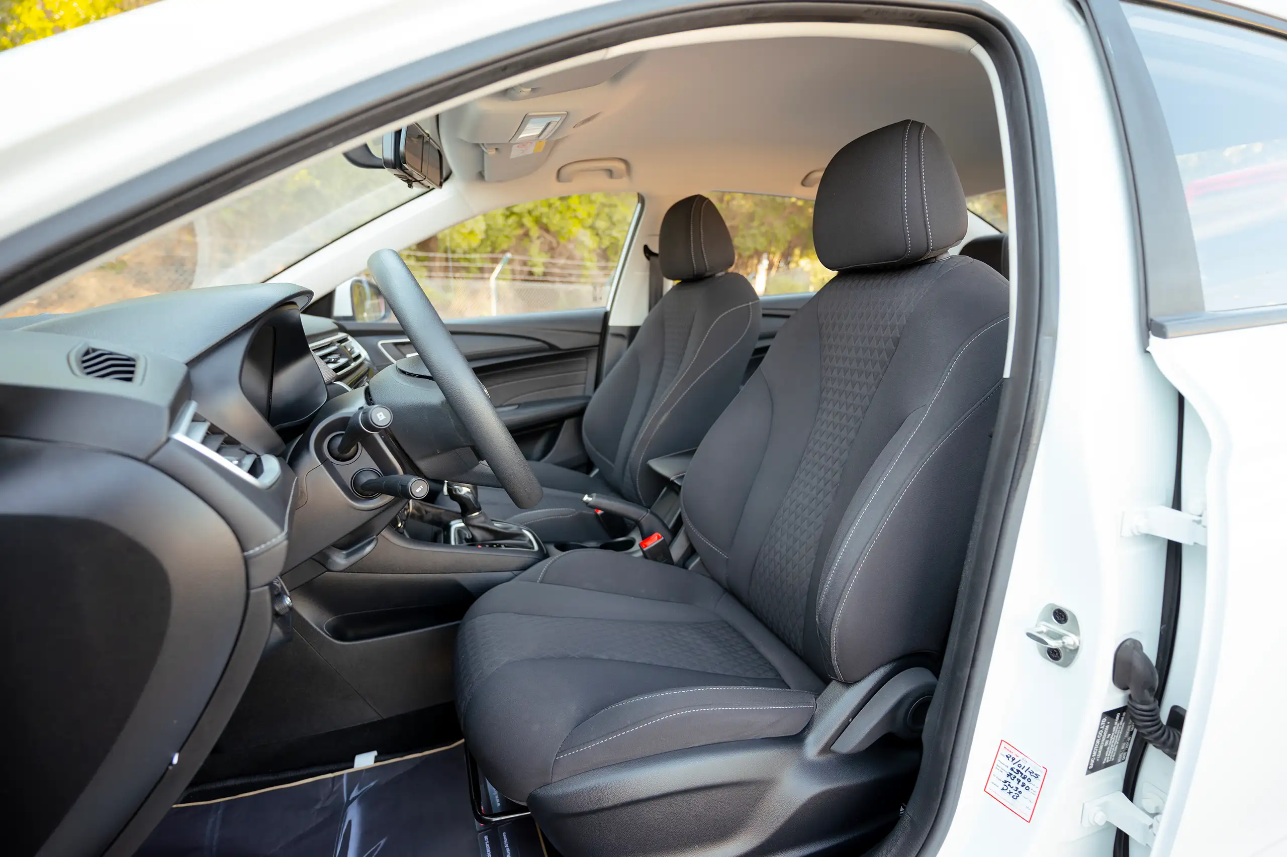 Used 2023 MG 5 Comfort White – Front Driver Side Cabin View at First Choice Cars Sharjah