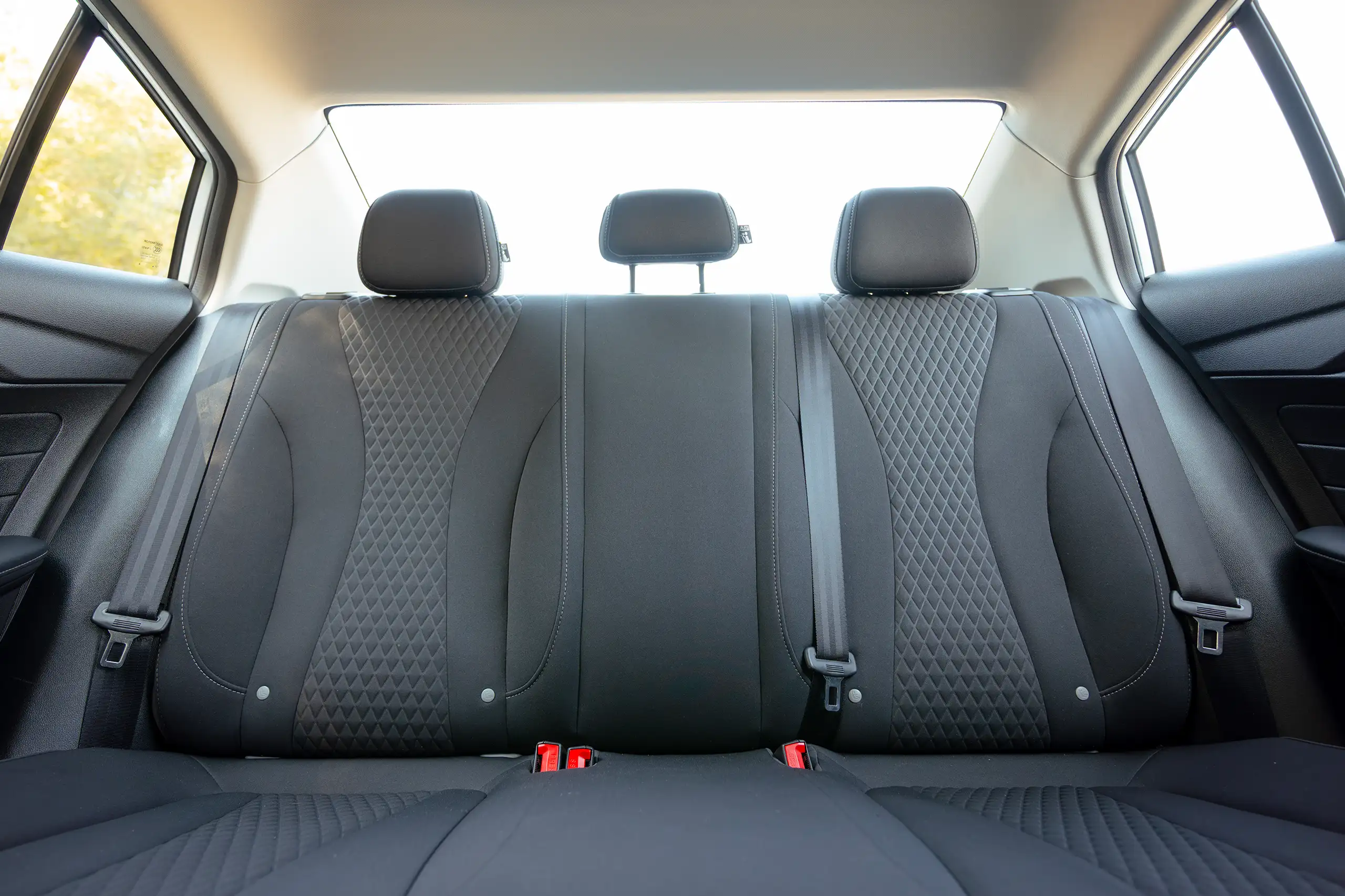 Used 2023 MG 5 Comfort White – Rear Seat View at First Choice Cars Sharjah