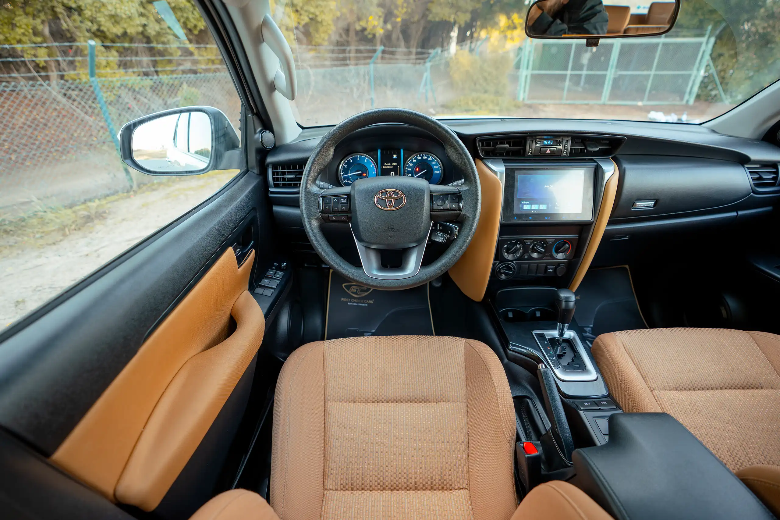 Used 2024 Toyota Fortuner EXR White – Steering Wheel & Instrument Cluster at First Choice Cars Sharjah