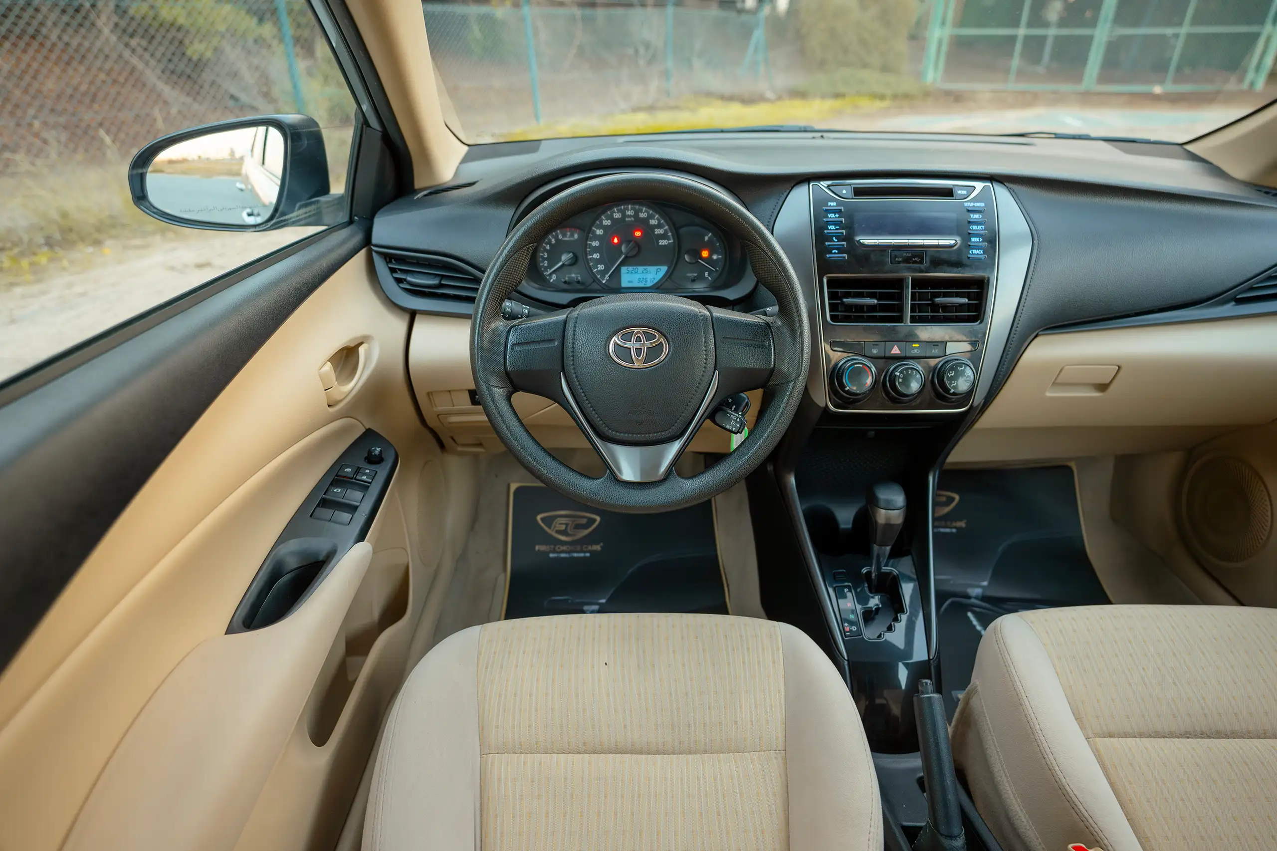 Used 2022 Toyota Yaris E Silver – Steering Wheel & Instrument Cluster at First Choice Cars Sharjah