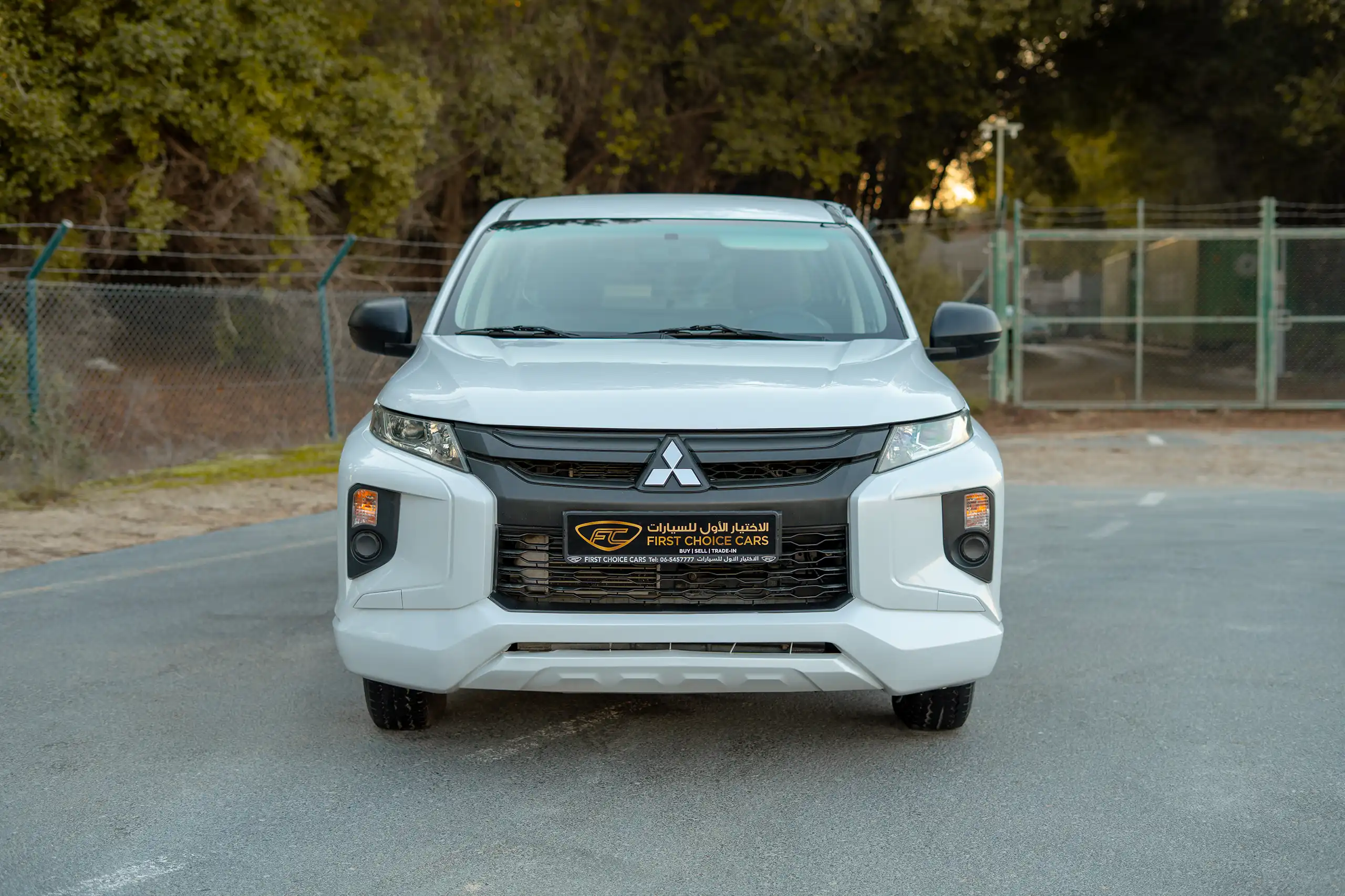 Used 2020 Mitsubishi L200 GL Double Cabin White – Front View at First Choice Cars Sharjah