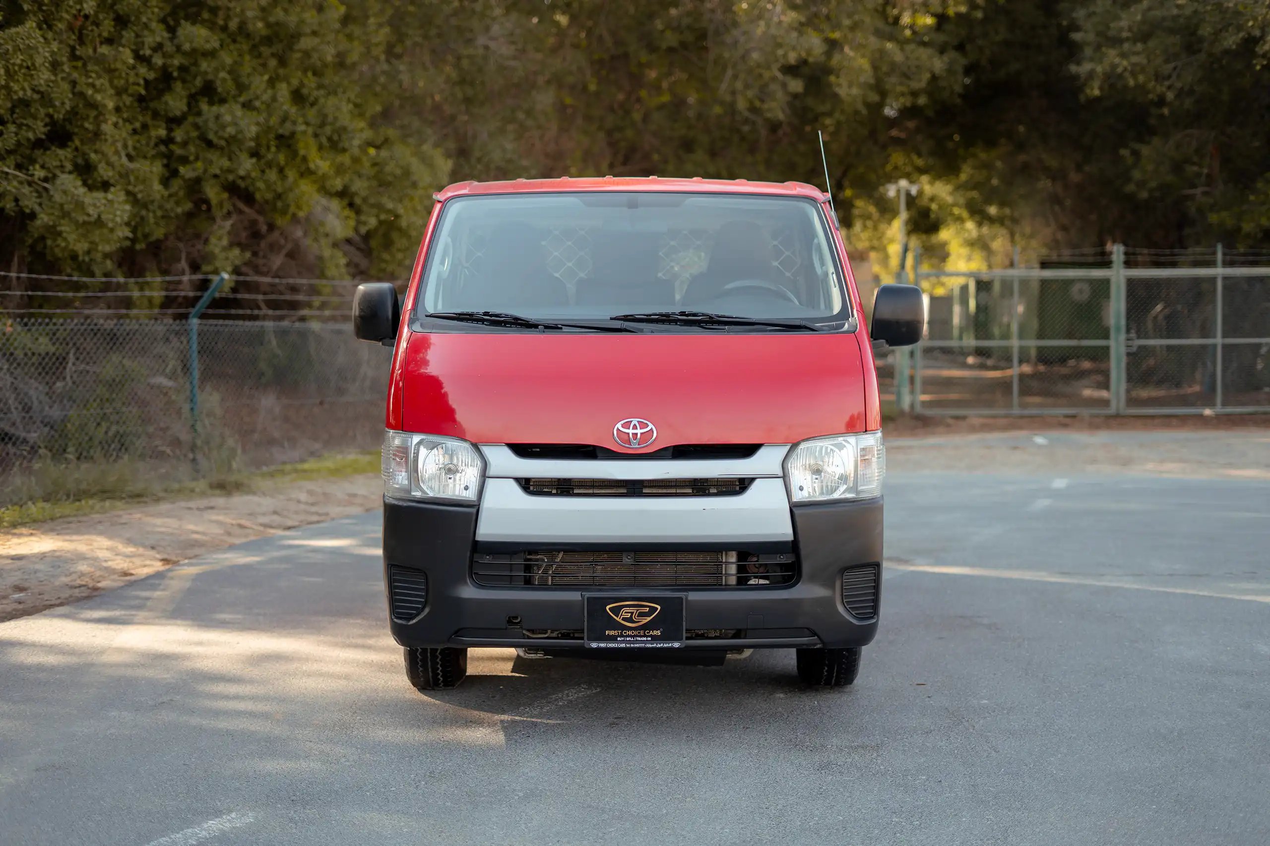 Used 2020 Toyota Hiace GL Standard Roof in Red – Front View