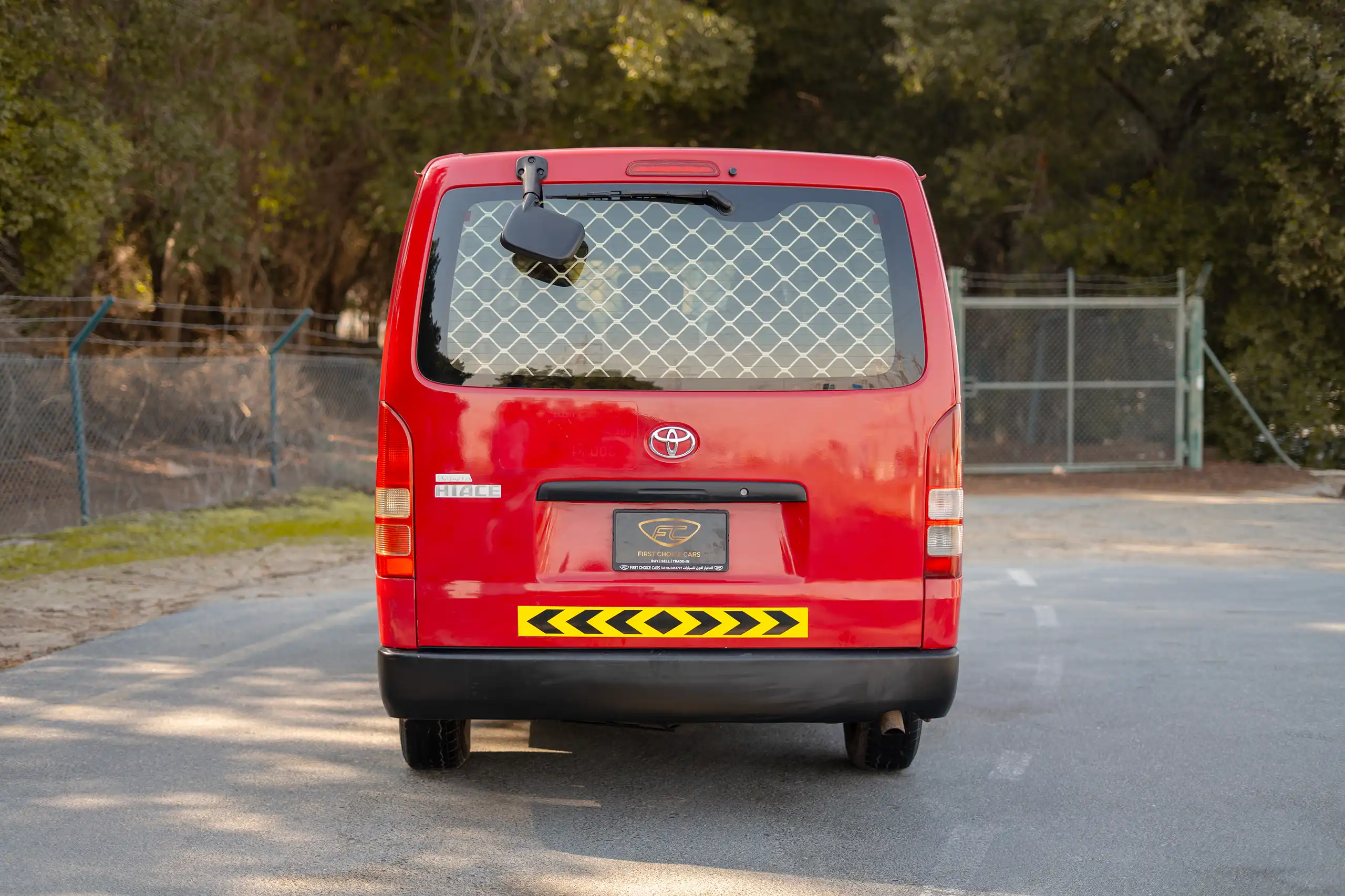 Used 2020 Toyota Hiace GL Standard Roof in Red – Back/Rear View