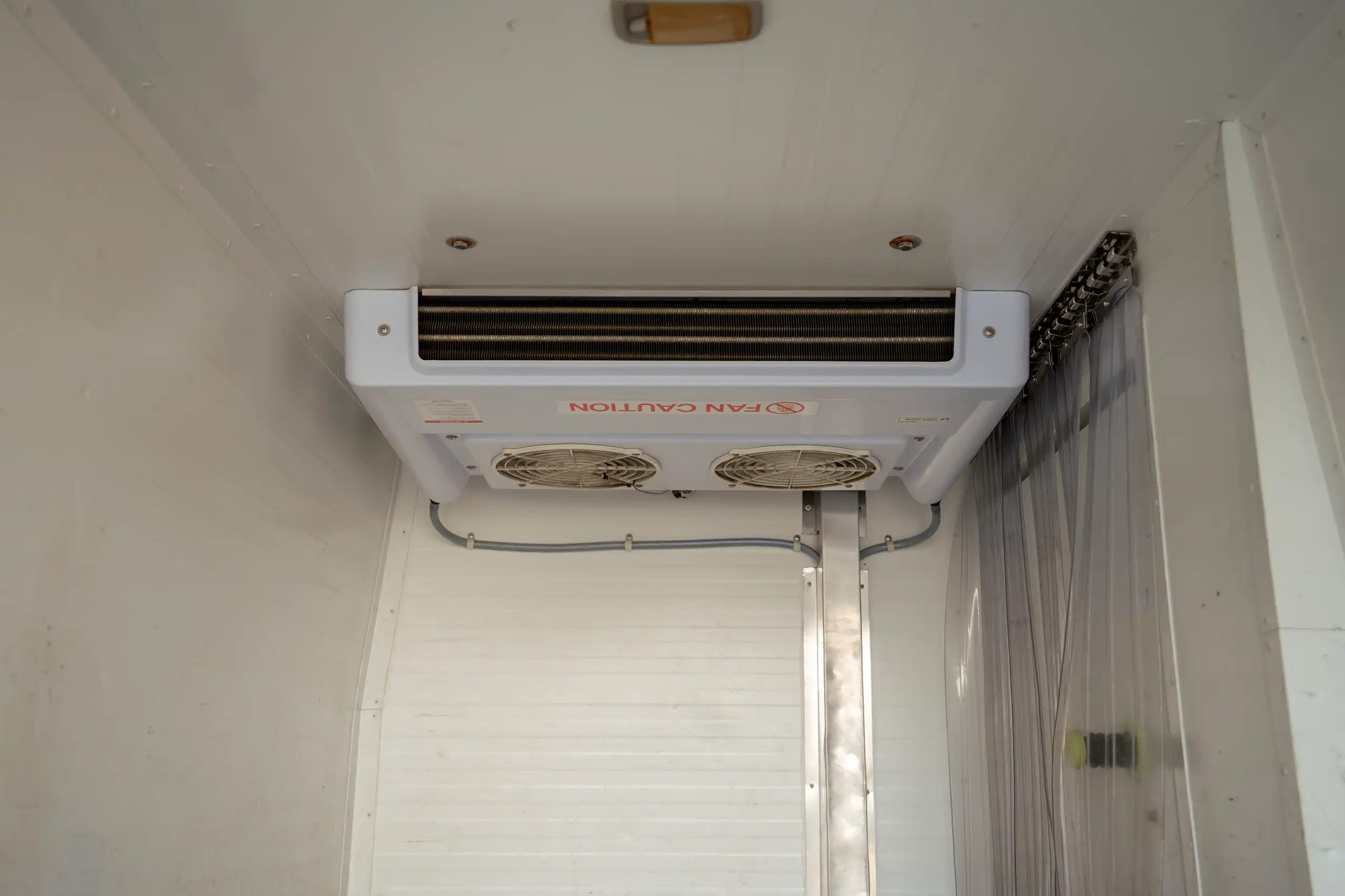 Used 2023 Toyota Hiace GL Standard Roof White – Freezer Cooling Unit View at First Choice Cars Sharjah