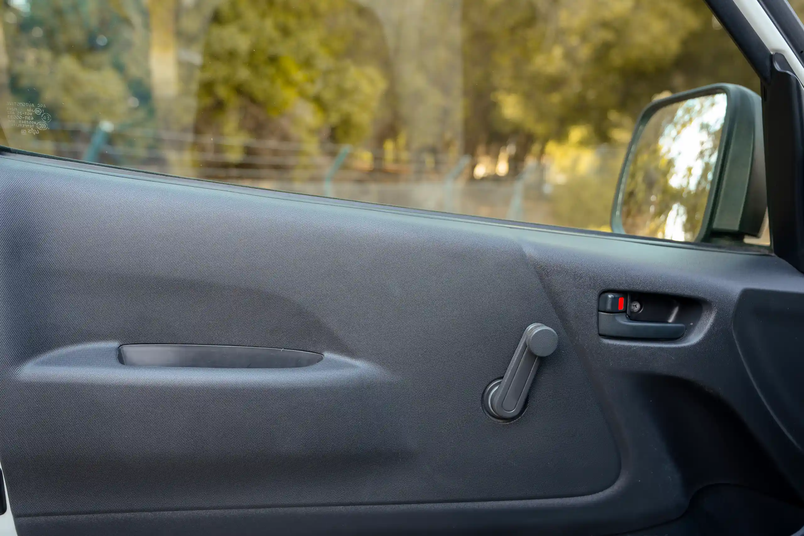 Used 2023 Toyota Hiace GL Standard Roof White – Driver Door Panel Full View at First Choice Cars Sharjah