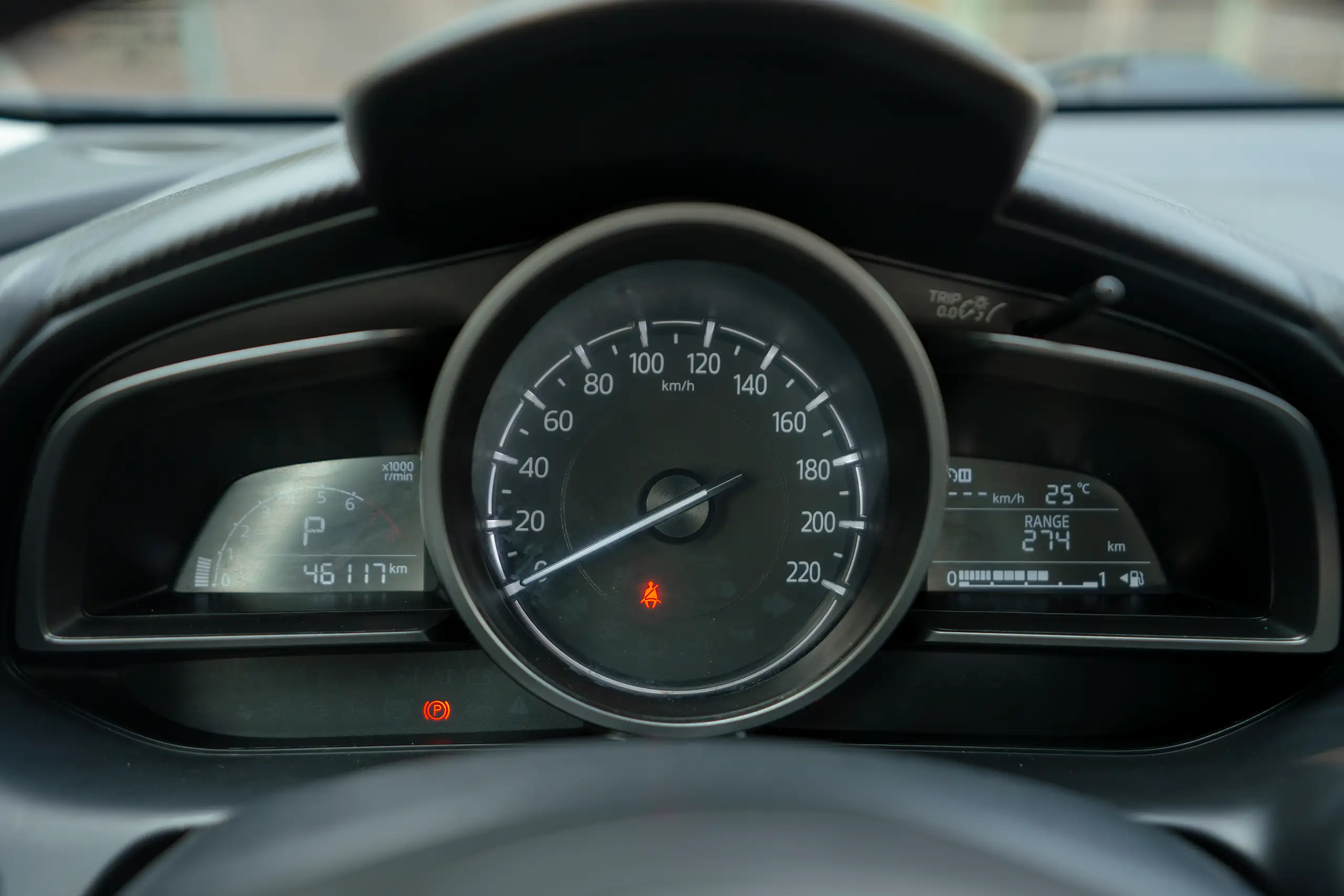 Used 2023 Mazda CX-3 GS Blue – Odometer / Mileage Reading View at First Choice Cars Sharjah