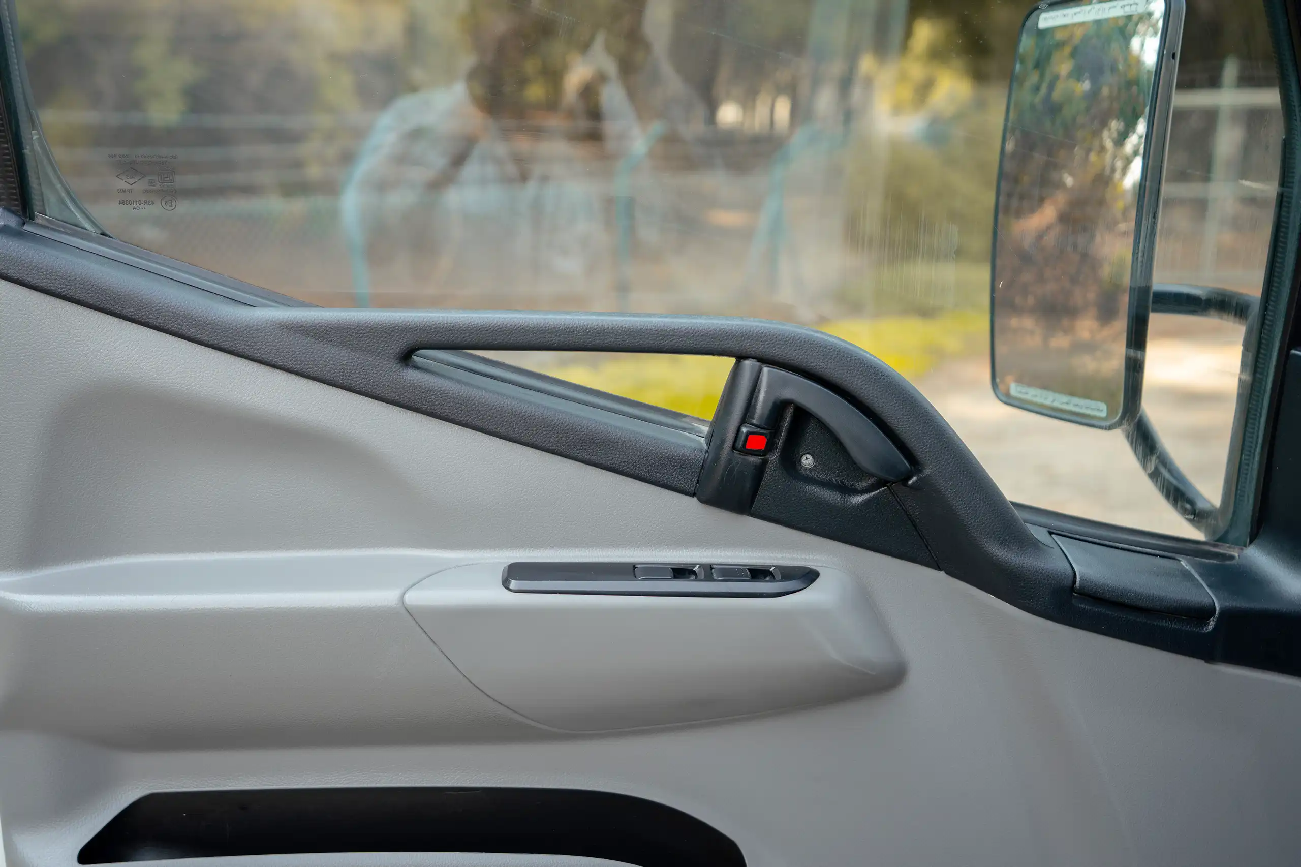 Used 2020 Mitsubishi Canter Chiller Box White – Driver Door Panel Full View at First Choice Cars Sharjah