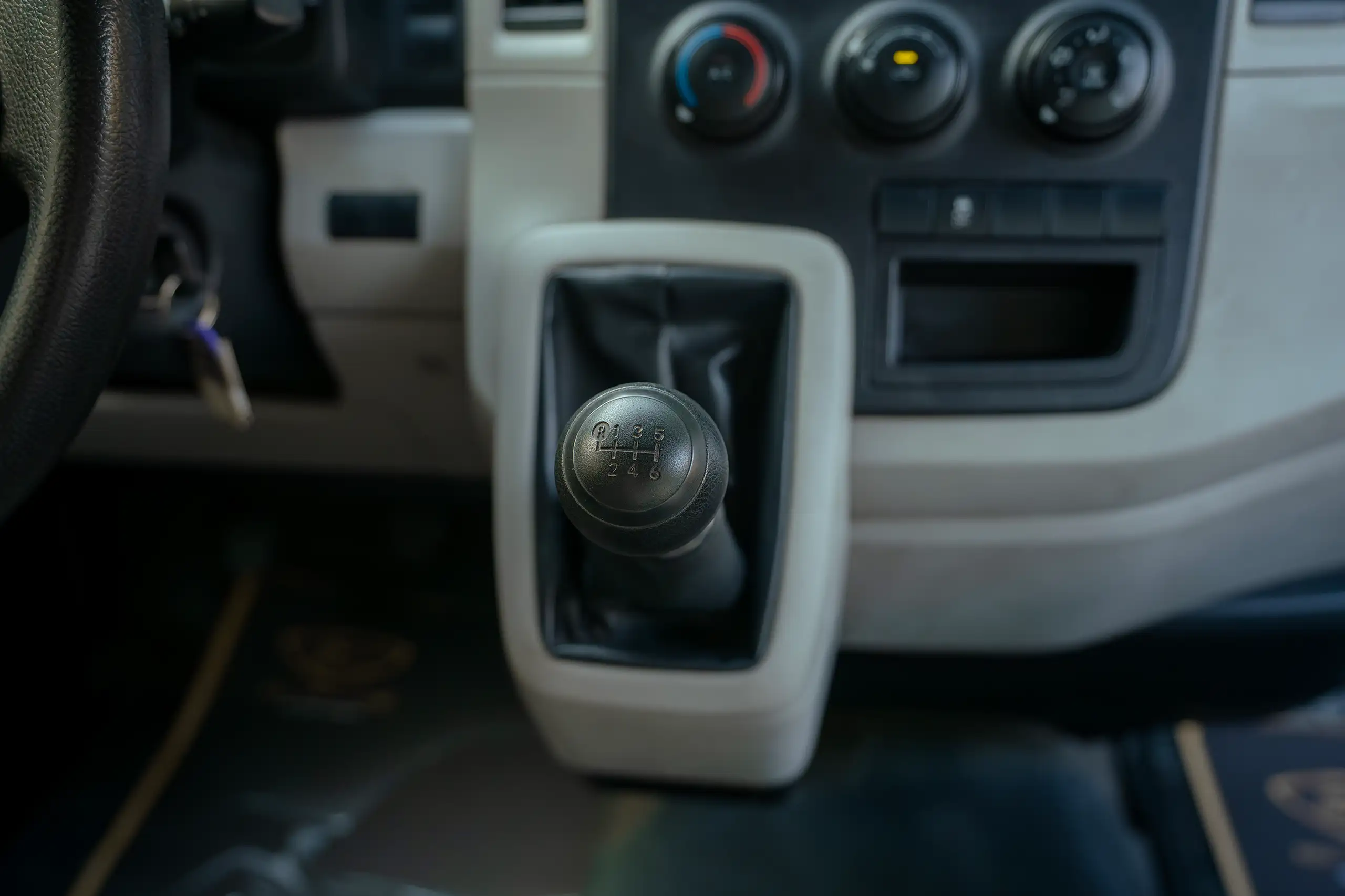 Used 2020 Toyota Hiace GL High Roof White – Center Console & Gear Shifter at First Choice Cars Sharjah