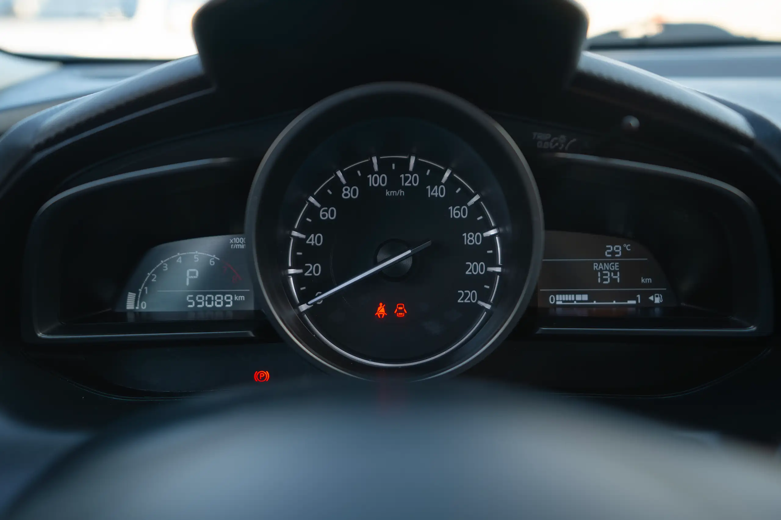 Used 2023 Mazda CX-3 GS Blue – Odometer / Mileage Reading View at First Choice Cars Sharjah