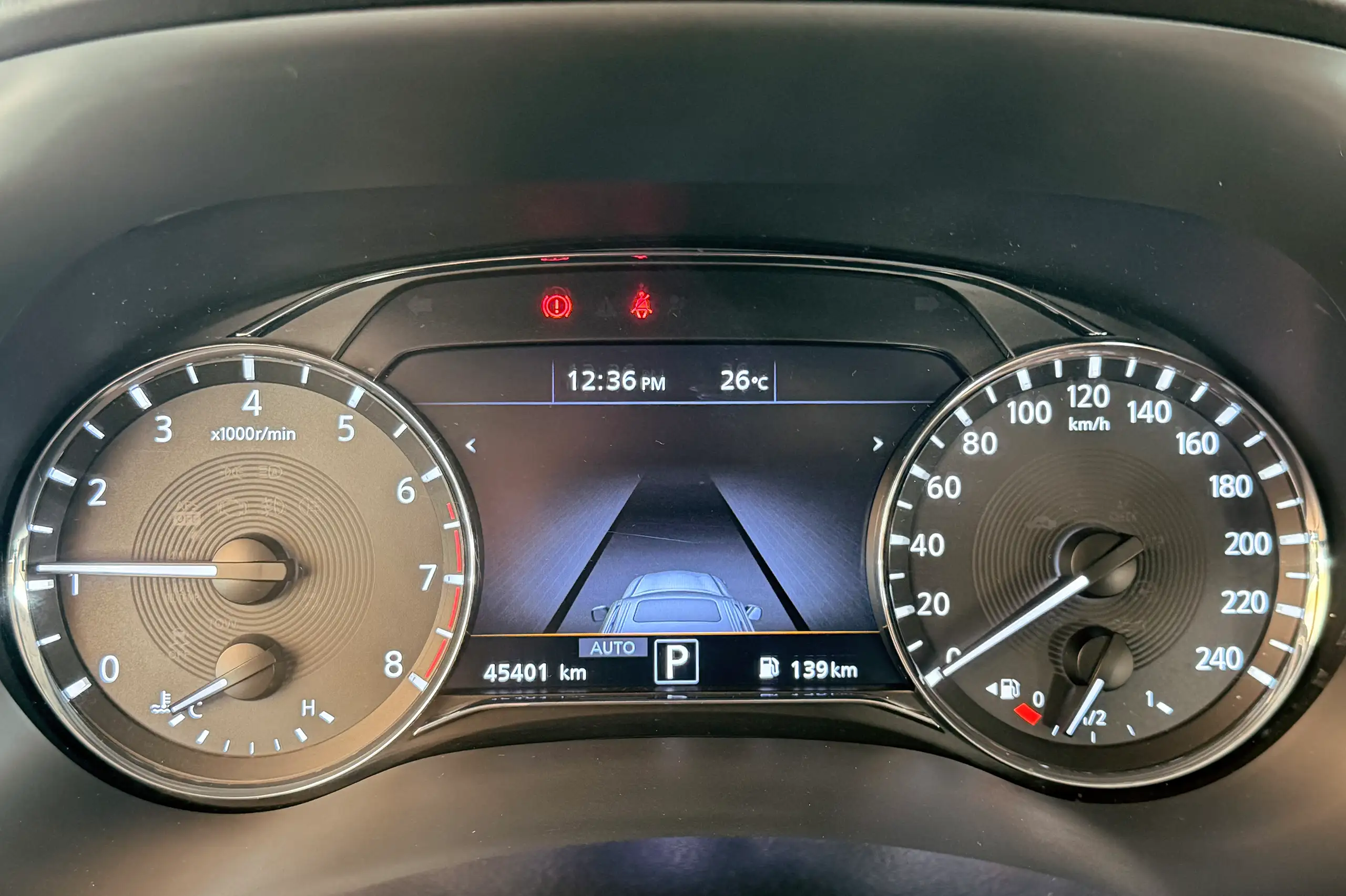 Used 2023 Infiniti QX80 Luxury Gold – Odometer / Mileage Reading View at First Choice Cars Sharjah