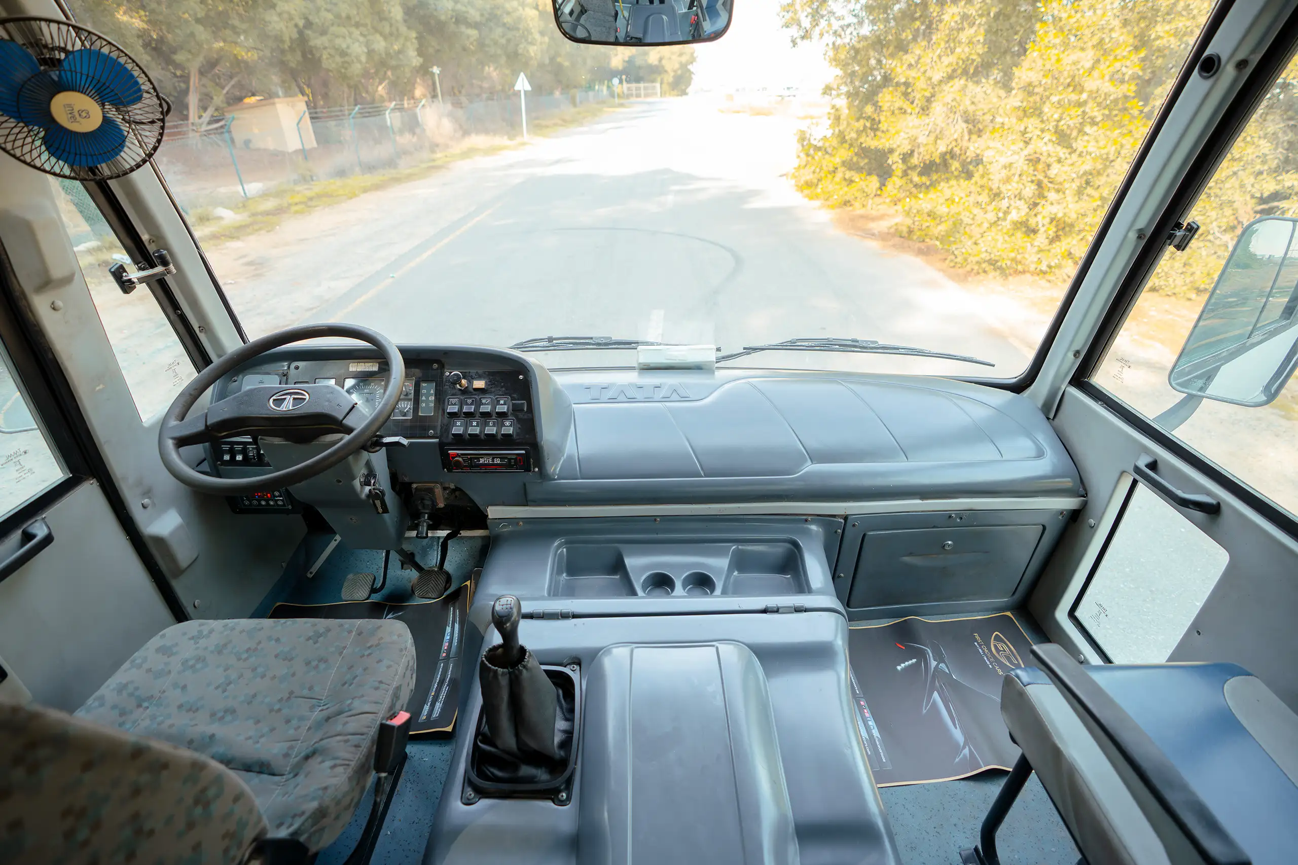 Used 2017 TATA LP 613 White – Front Cabin / Dashboard Full View at First Choice Cars Sharjah