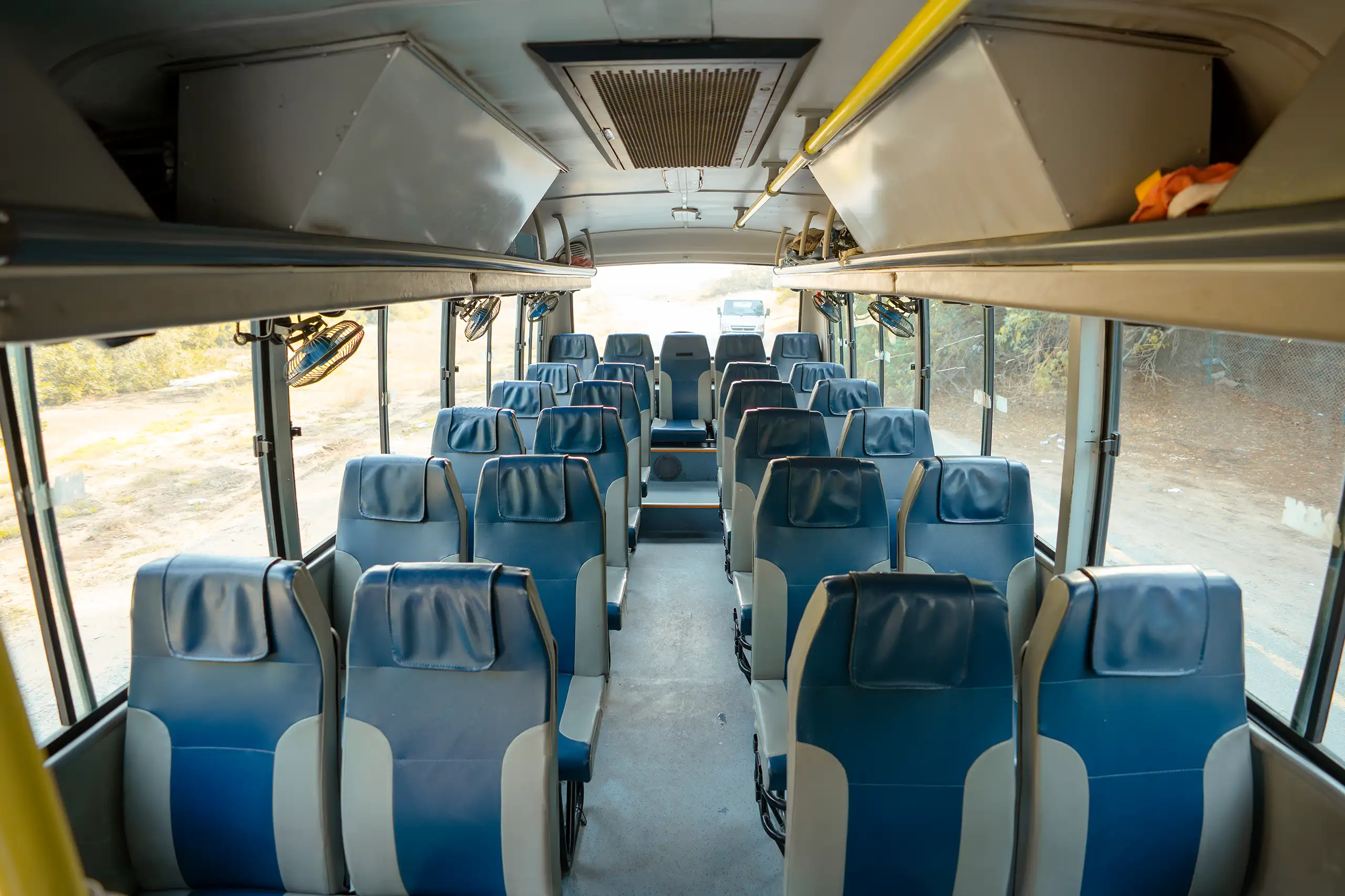 Used 2017 TATA LP 613 White – Rear Seat View at First Choice Cars Sharjah