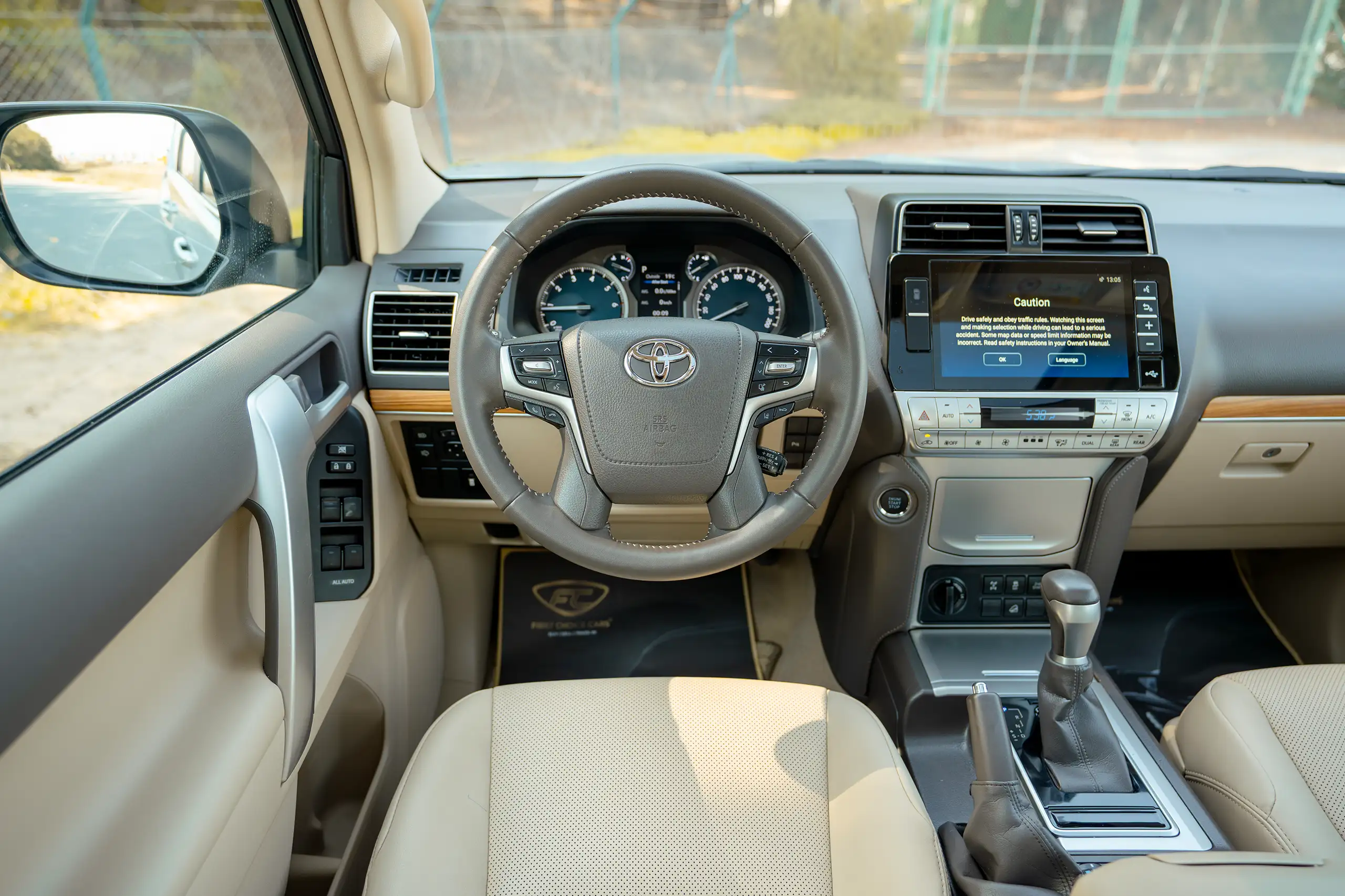 Used 2023 Toyota Prado VXR Silver – Steering Wheel & Instrument Cluster at First Choice Cars Sharjah