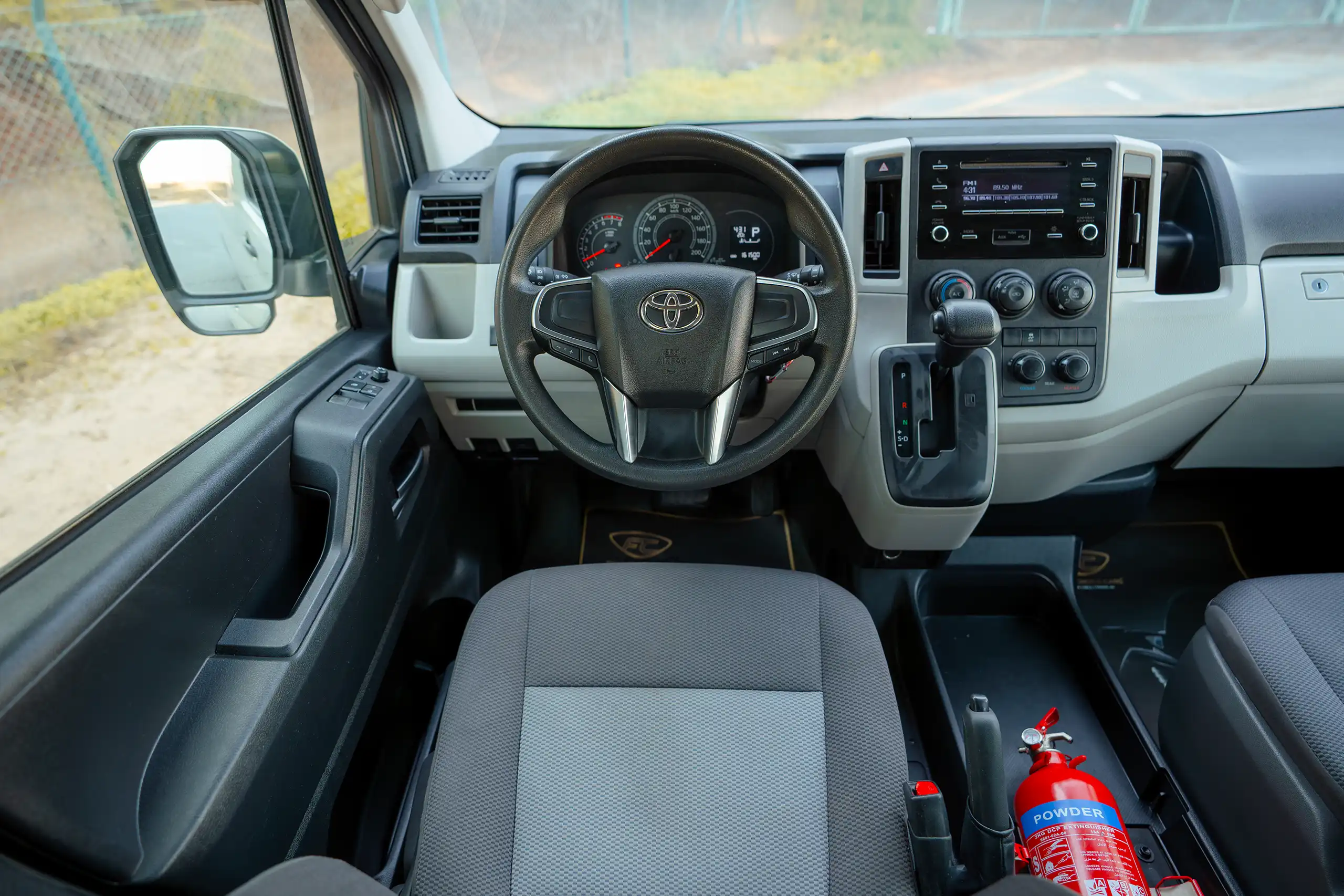 Used 2021 Toyota Hiace GL High Roof White – Steering Wheel & Instrument Cluster at First Choice Cars Sharjah