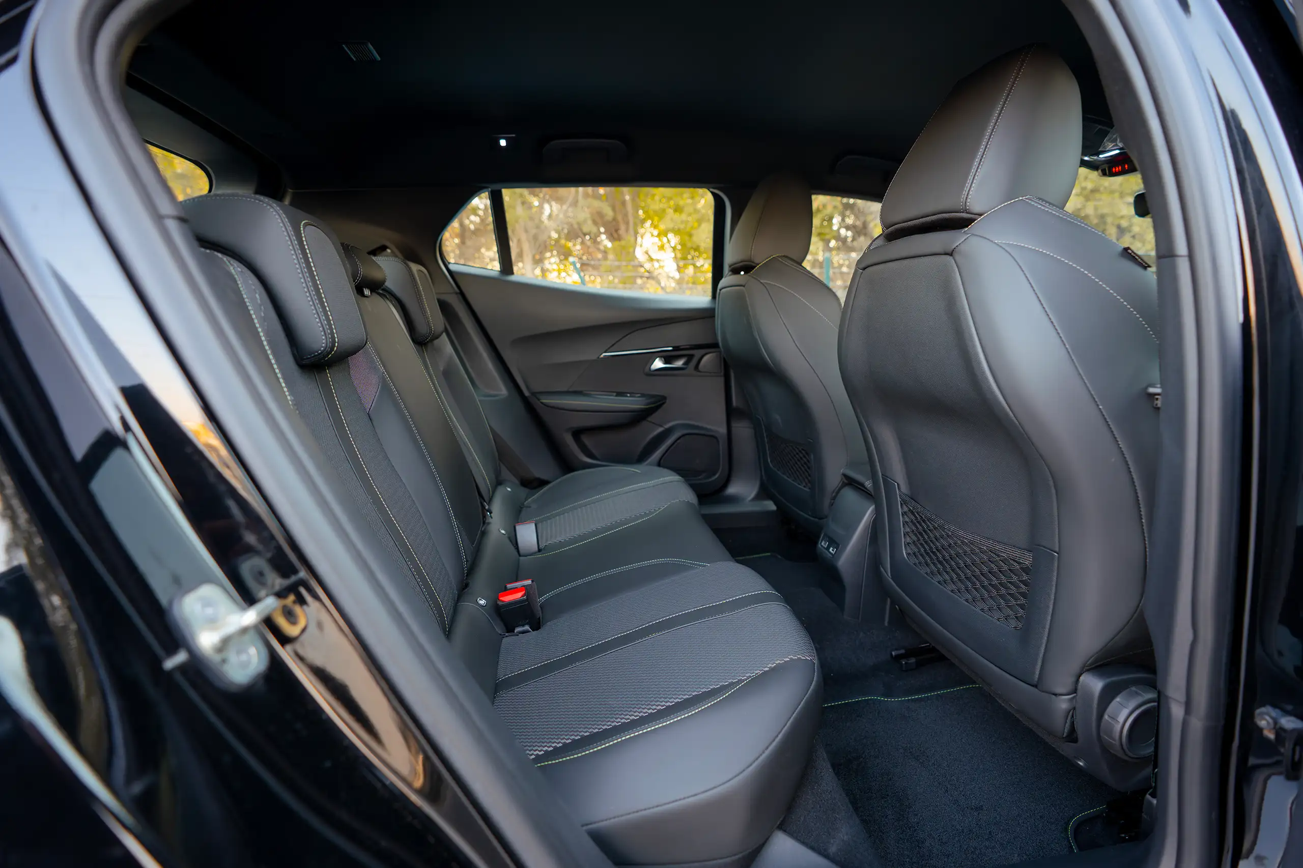 Used 2024 Peugeot 2008 GT Black – Rear Passenger Side Cabin View at First Choice Cars Sharjah