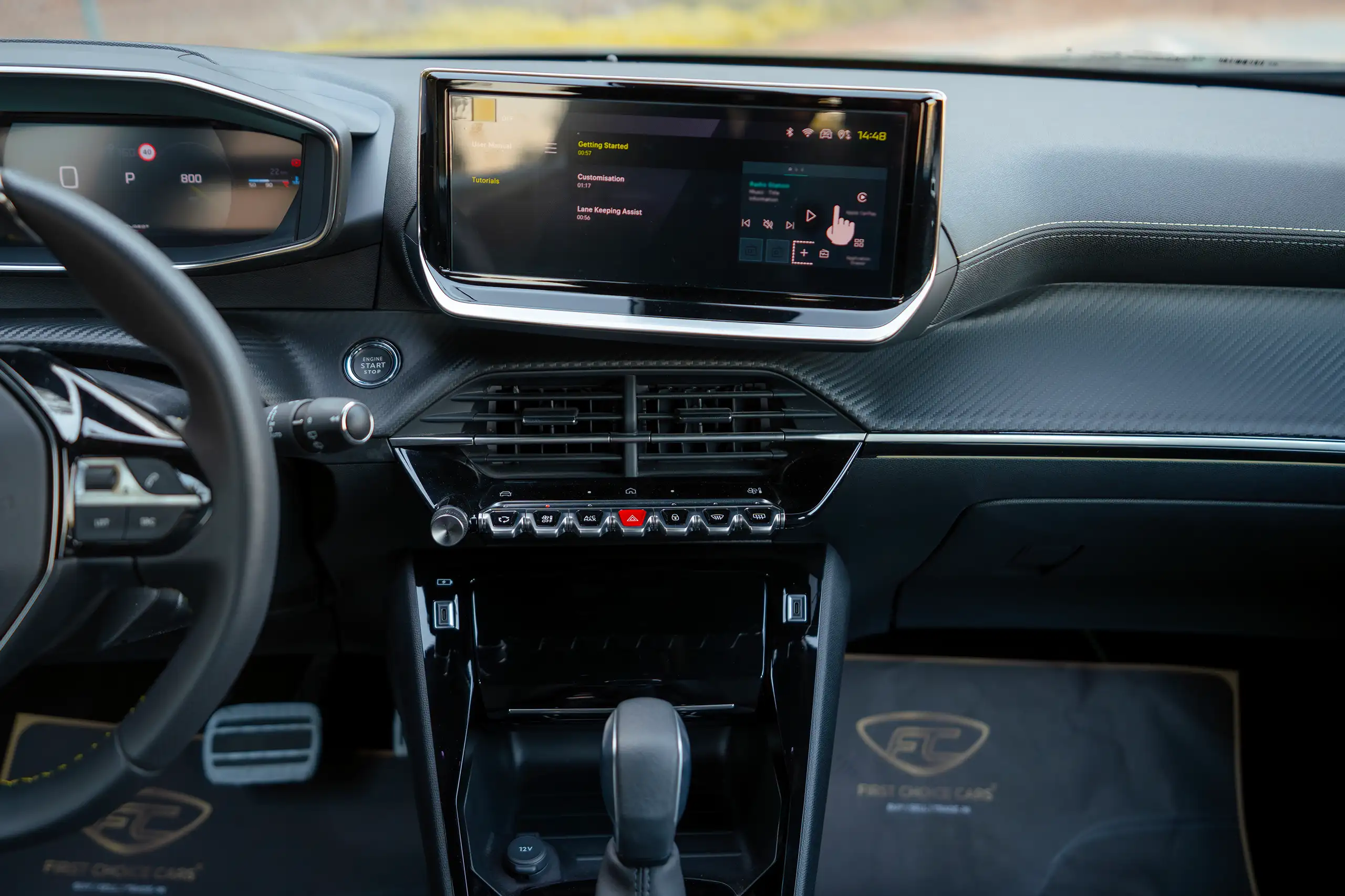 Used 2024 Peugeot 2008 GT Black – Infotainment / Touchscreen System at First Choice Cars Sharjah