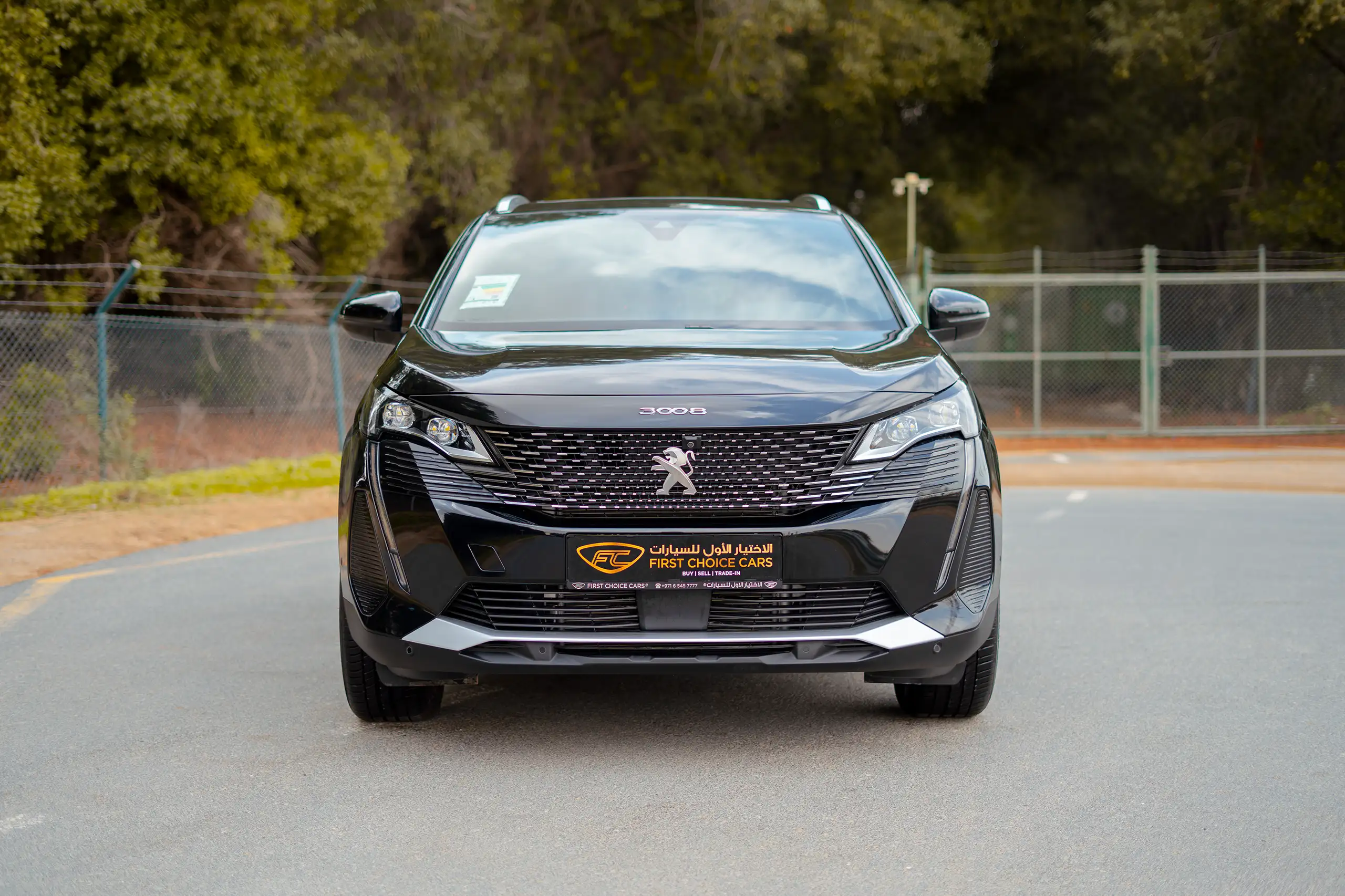 Used 2024 Peugeot 3008 GT Black – Front View at First Choice Cars Sharjah