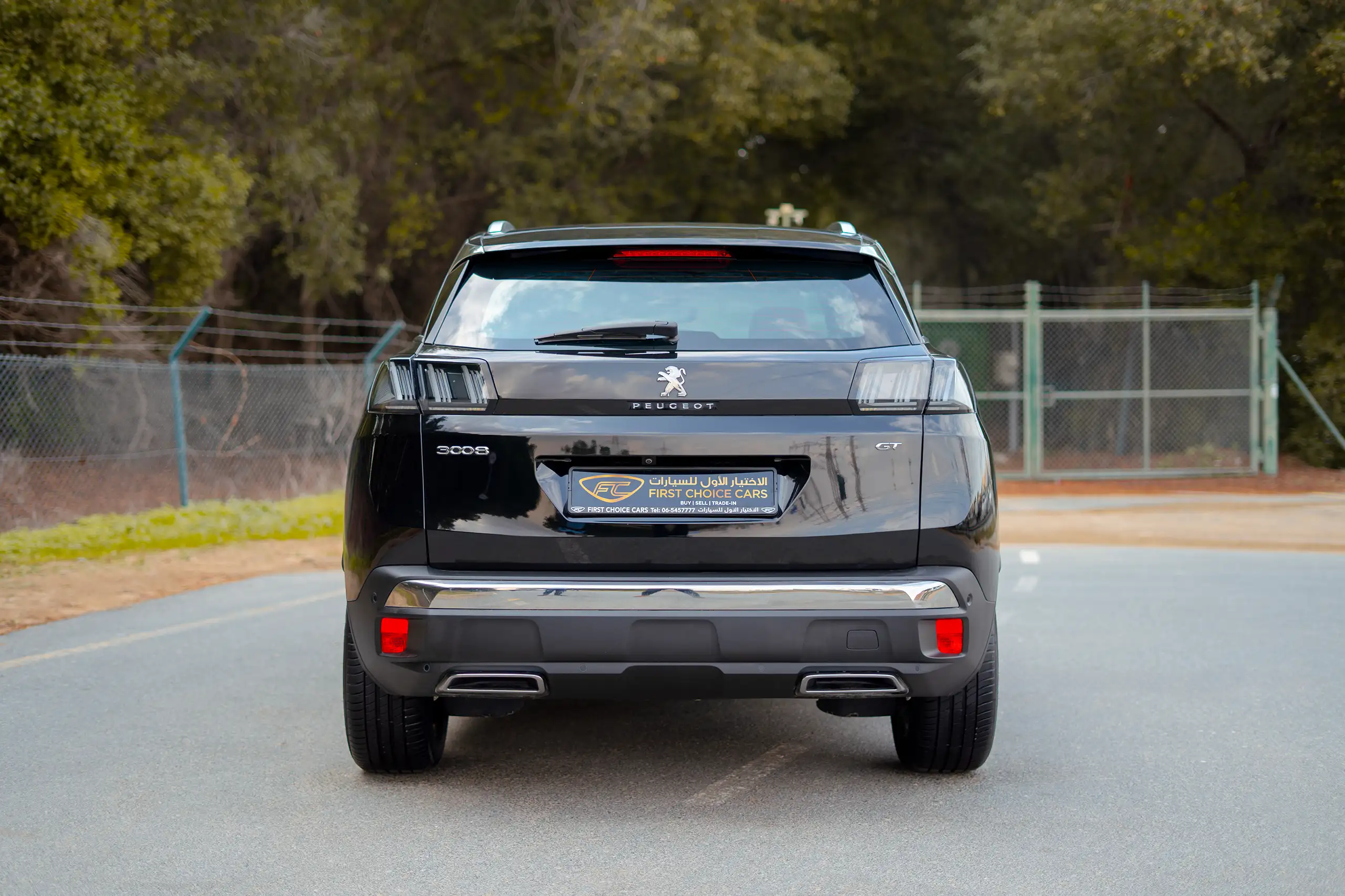 Used 2024 Peugeot 3008 GT Black – Back/Rear View at First Choice Cars Sharjah