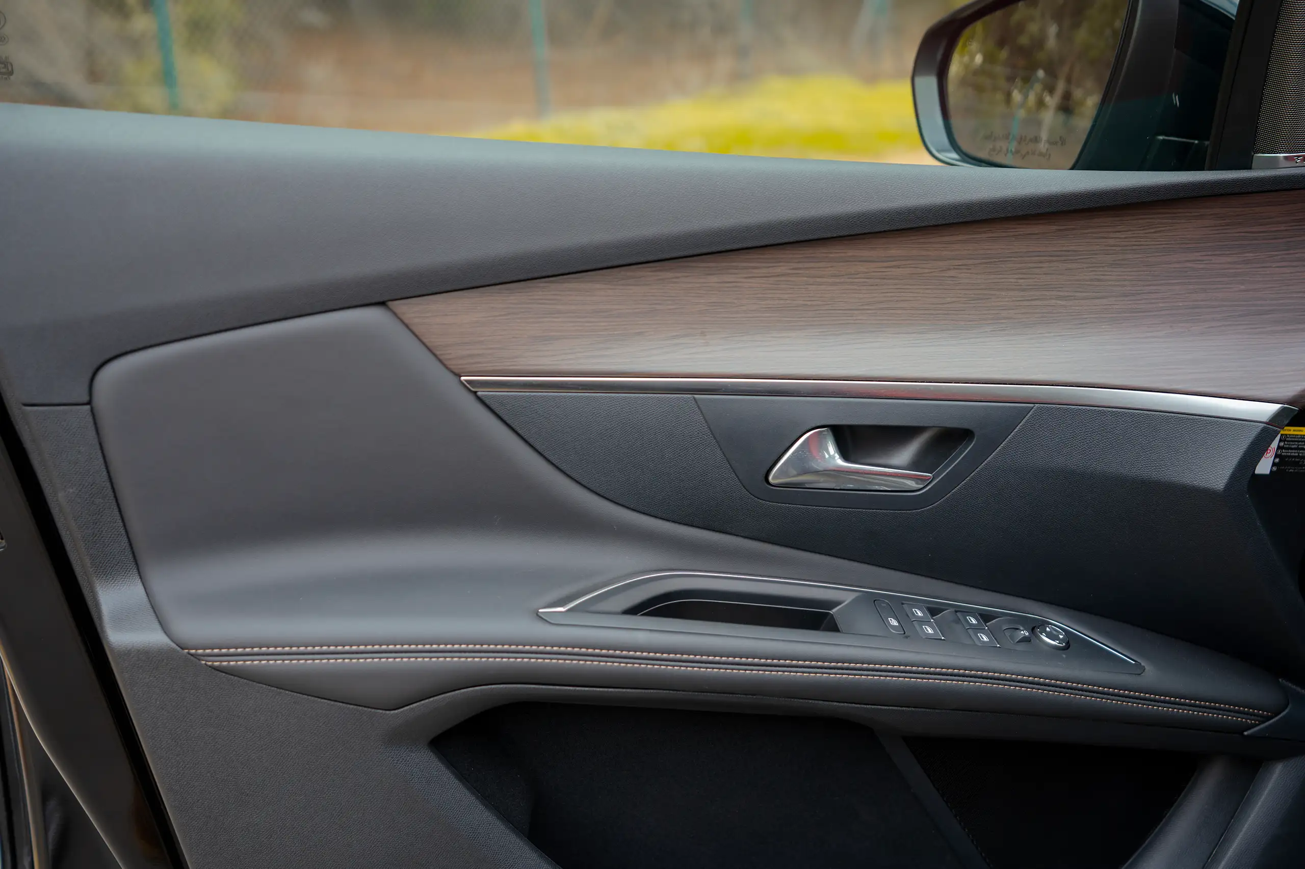 Used 2024 Peugeot 3008 GT Black – Driver Door Panel Full View at First Choice Cars Sharjah