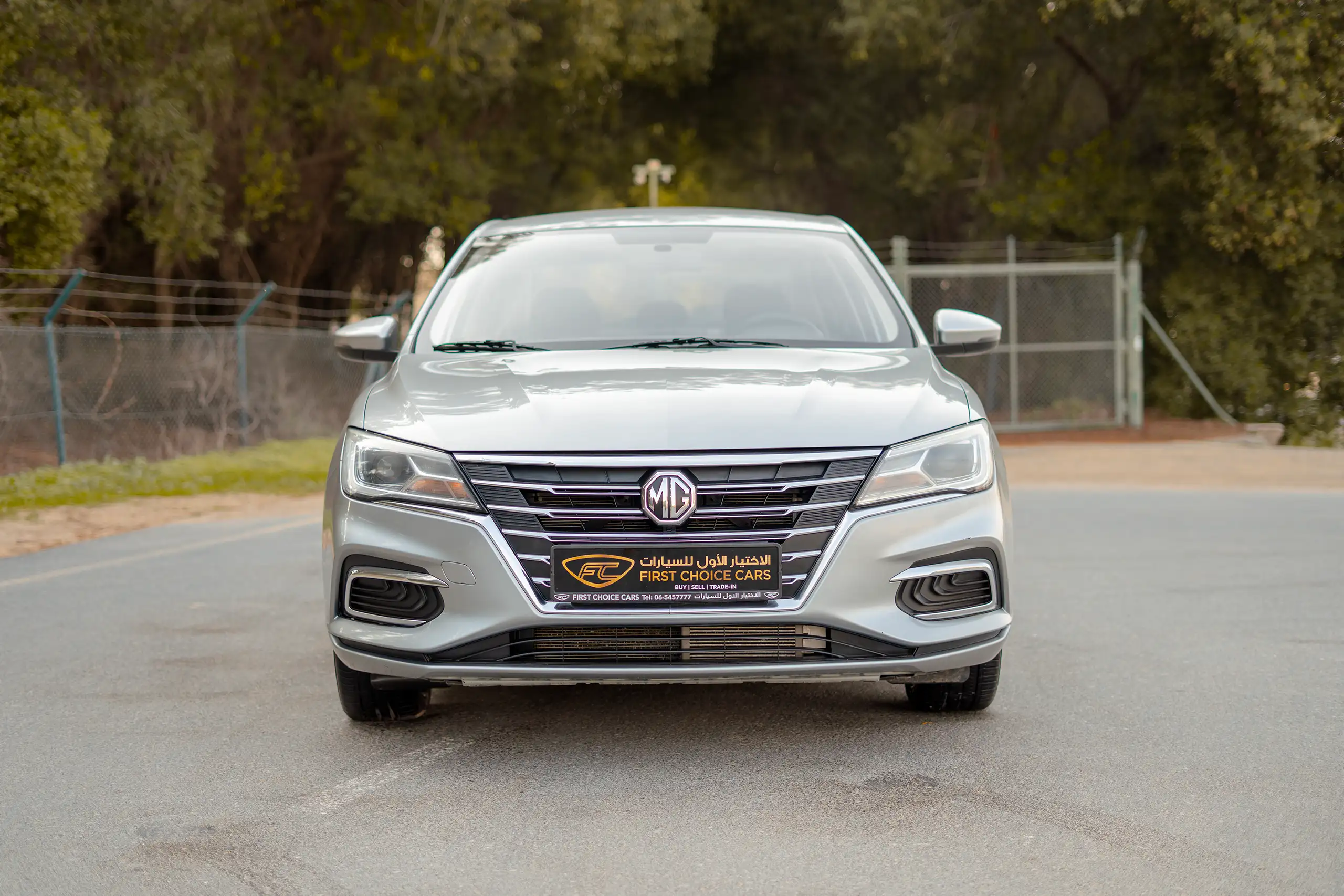 Used 2022 MG 5 Comfort Silver – Front View at First Choice Cars Sharjah