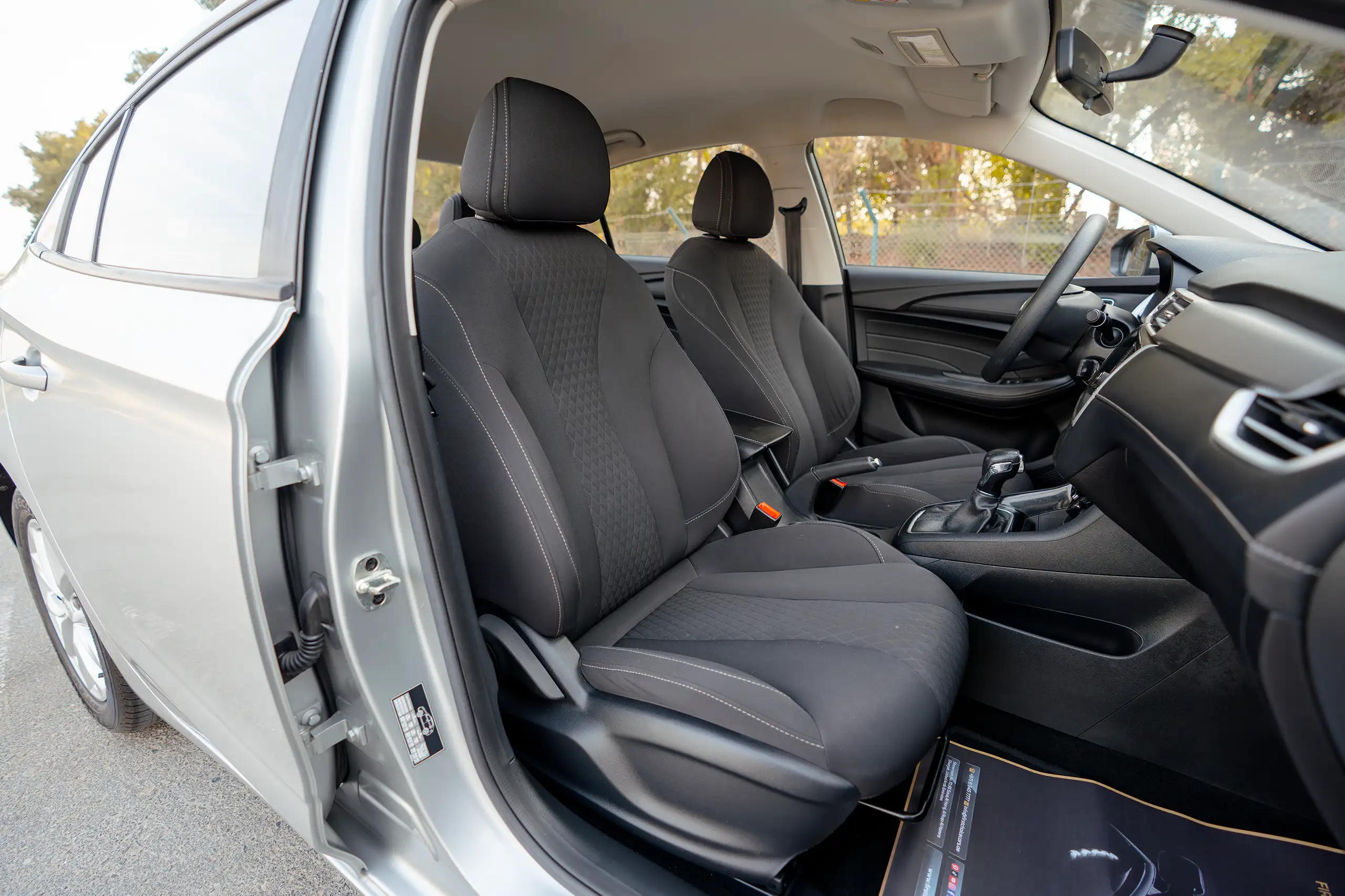 Used 2022 MG 5 Comfort Silver – Front Passenger Side Cabin View at First Choice Cars Sharjah