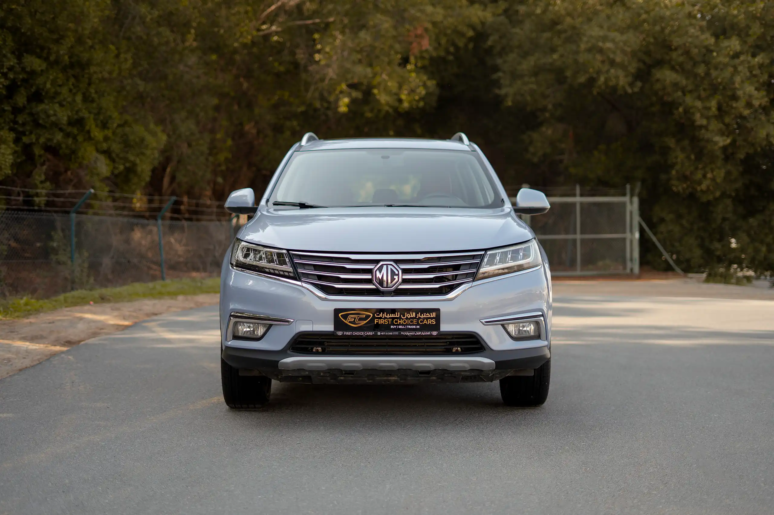 Used 2022 MG RX5 Luxury Silver – Front View at First Choice Cars Sharjah