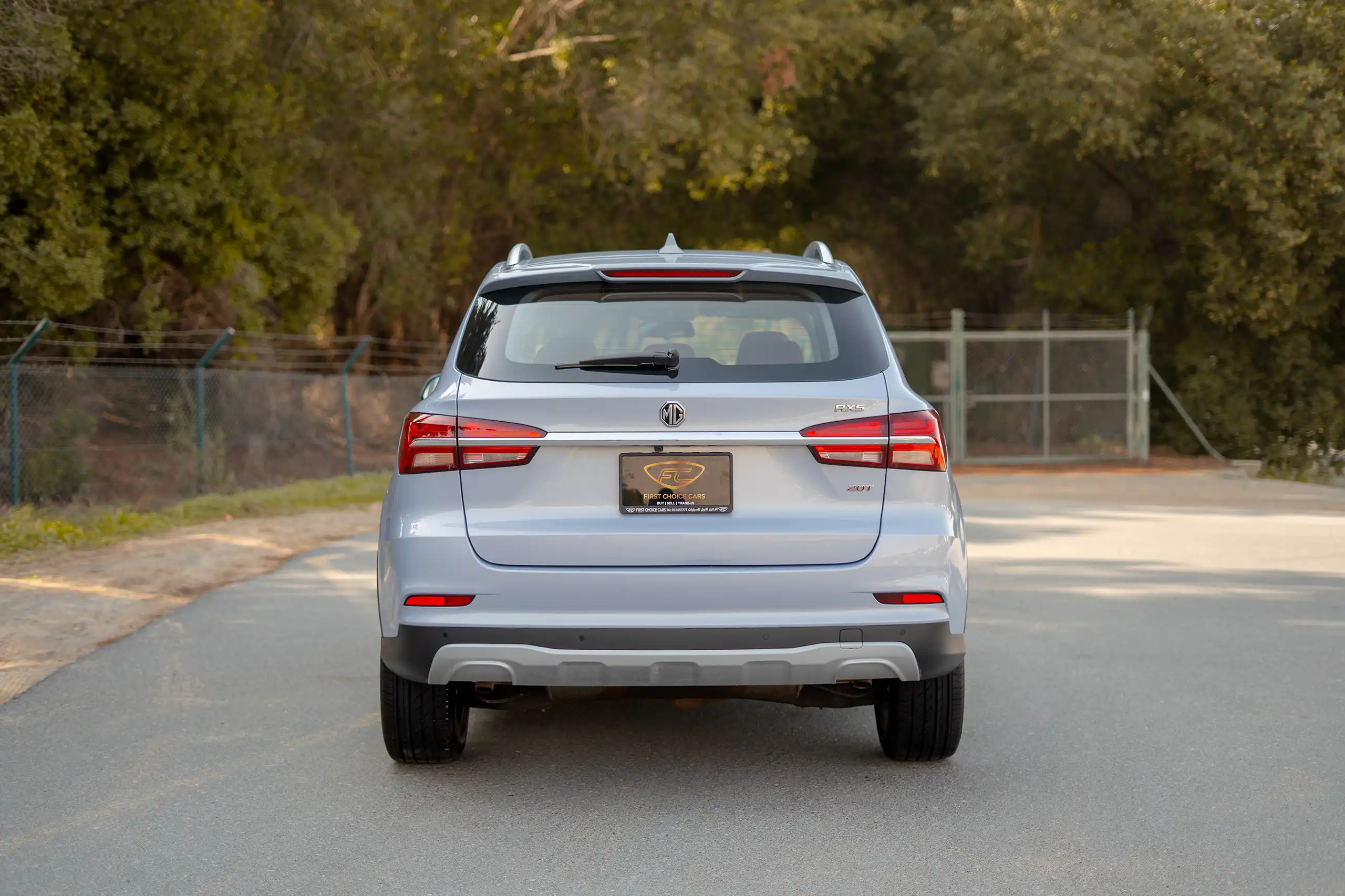 Used 2022 MG RX5 Luxury Silver – Back/Rear View at First Choice Cars Sharjah
