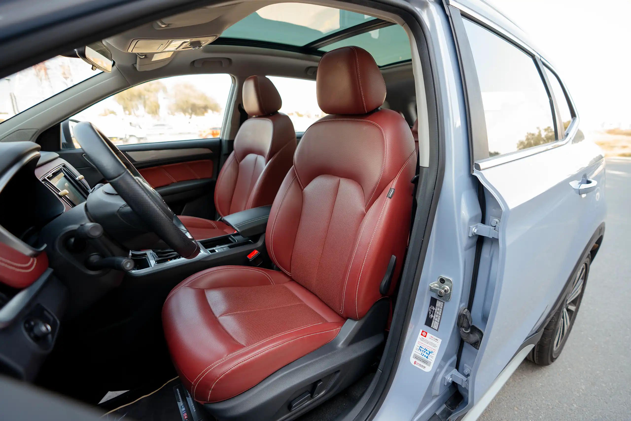 Used 2022 MG RX5 Luxury Silver – Front Driver Side Cabin View at First Choice Cars Sharjah