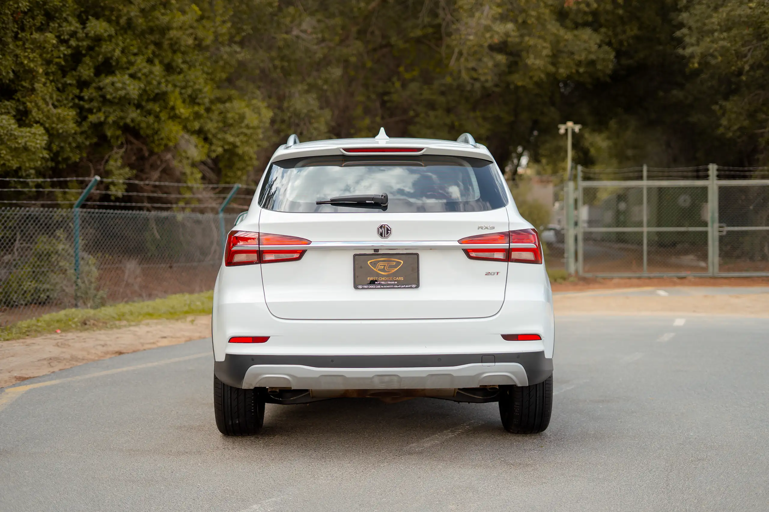 Used 2022 MG RX5 Luxury White – Back/Rear View at First Choice Cars Sharjah