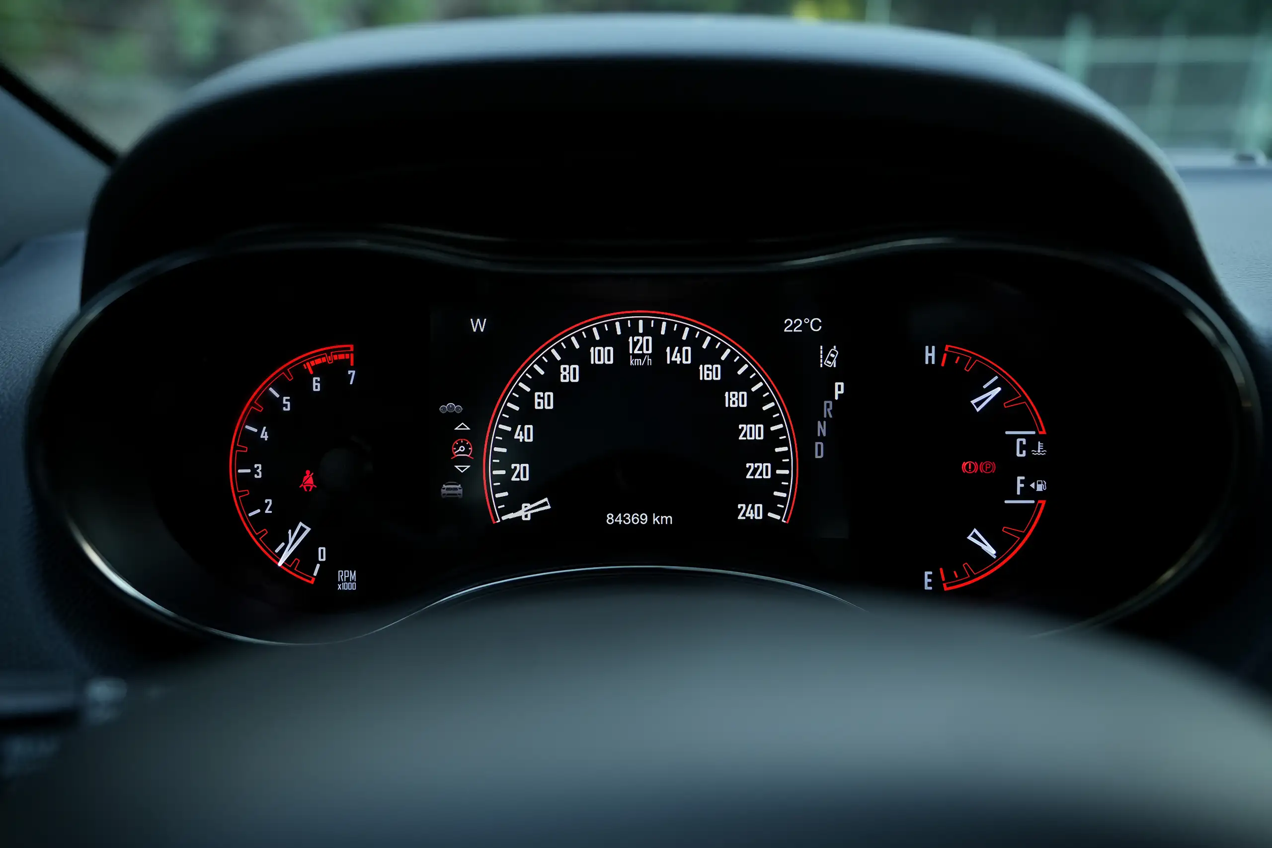 Used 2020 Dodge Durango R/T in White – Odometer / Mileage Reading View for Sale at First Choice Cars Dubai Sharjah